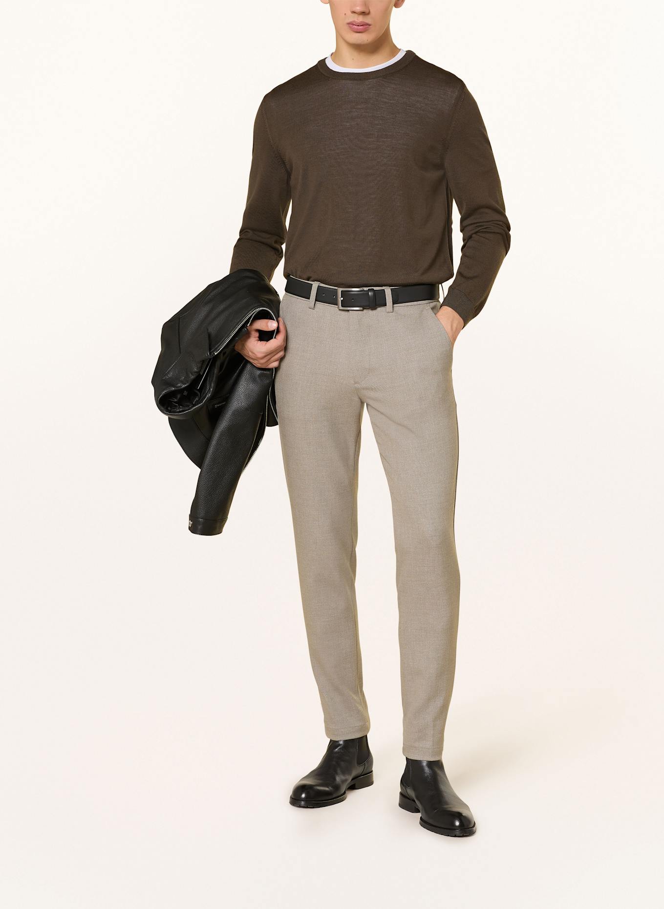 BOSS Chino P-KAITON Slim Fit: BEIGE