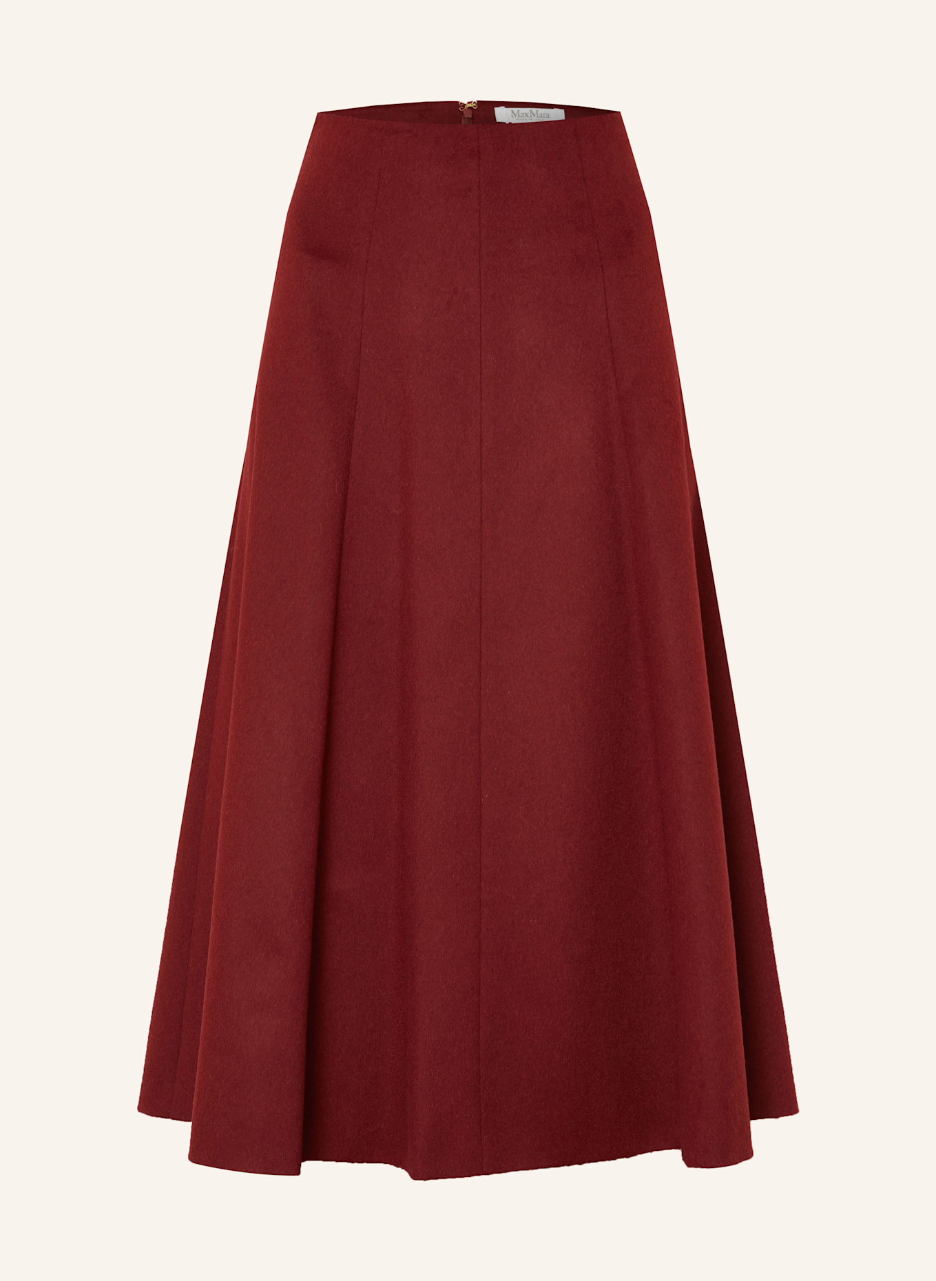 Max Mara Strickrock GENEVE aus Kamelhaar: DUNKELROT