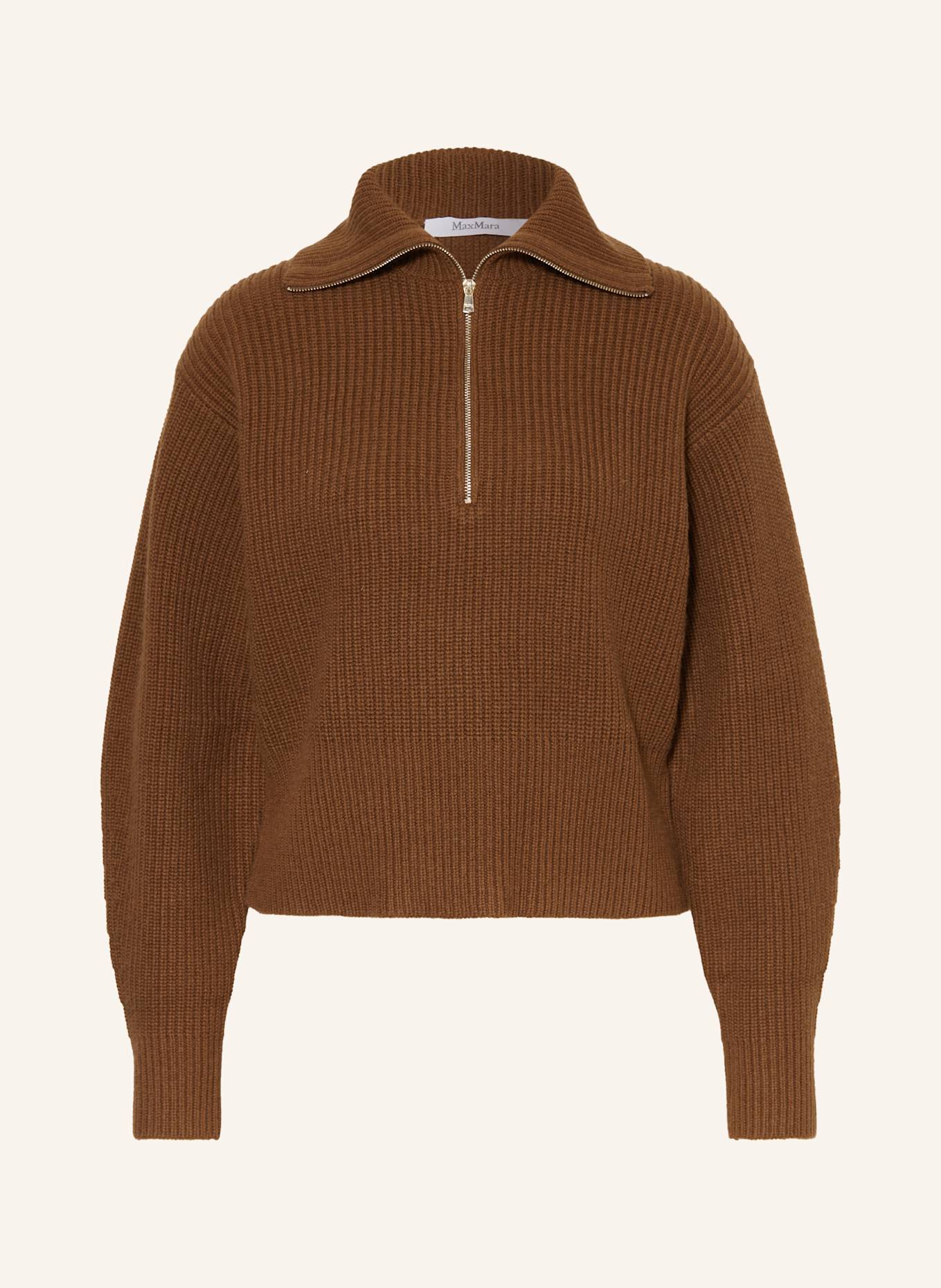 Max Mara Troyer NADAR mit Cashmere: COGNAC