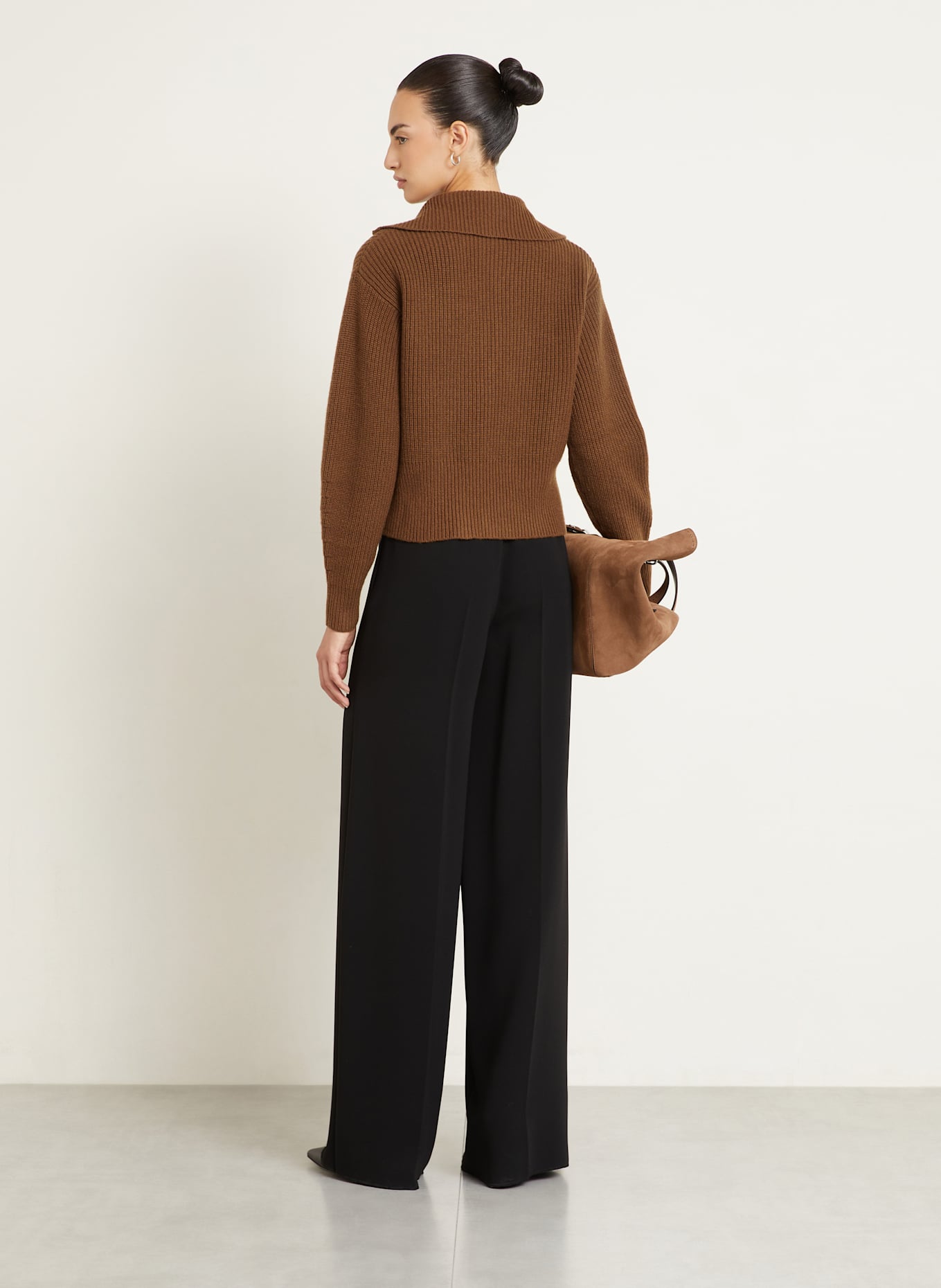 Max Mara Troyer NADAR mit Cashmere: COGNAC