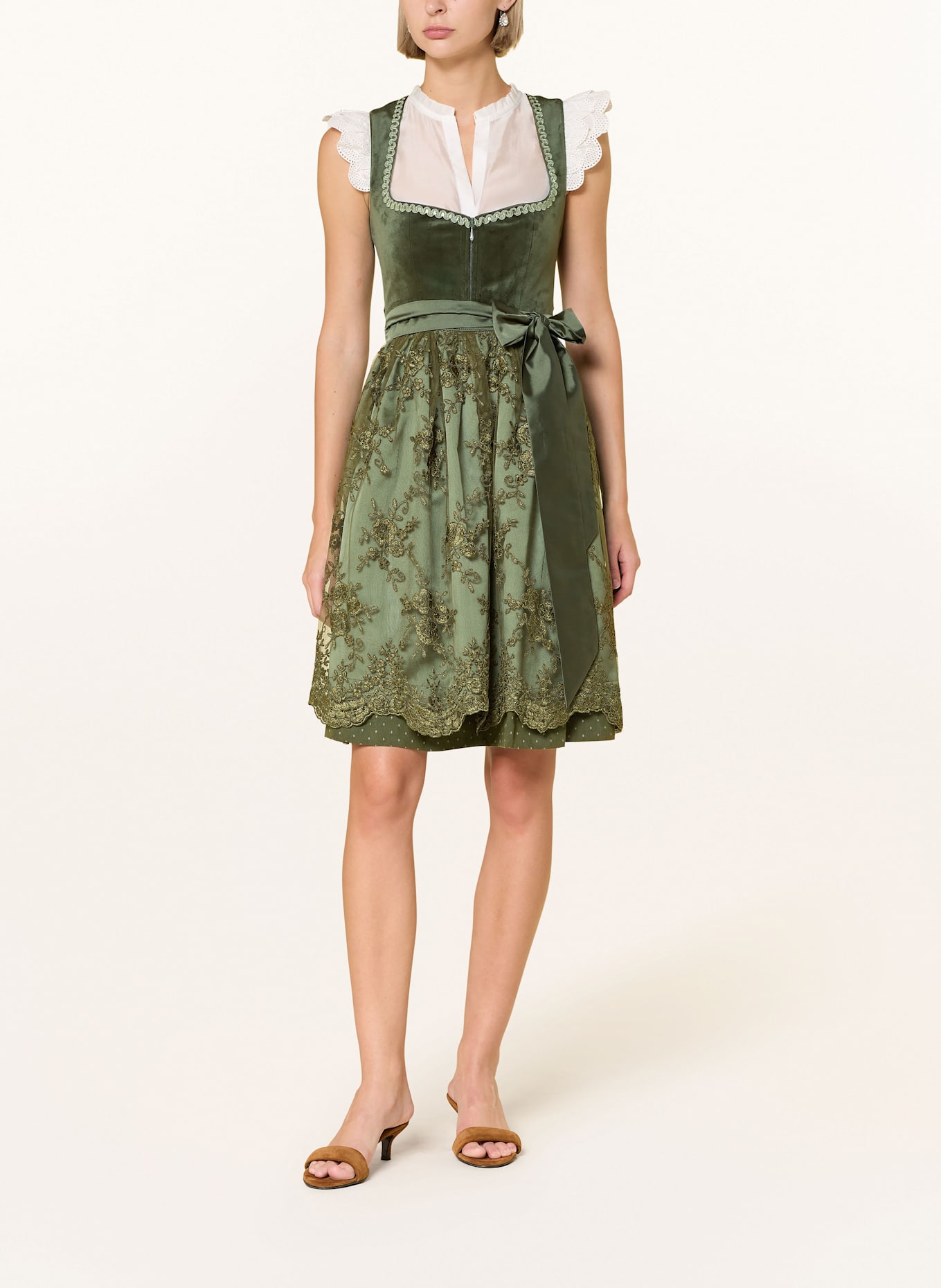 KRÜGER Dirndl YOSI: KHAKI