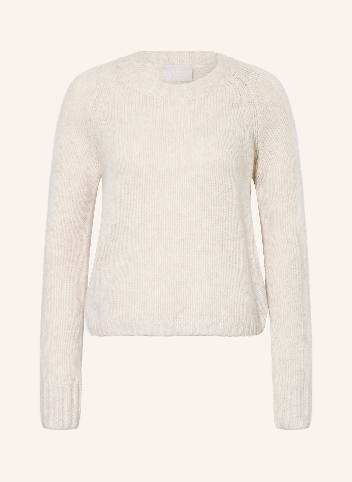 HEMISPHERE Pullover mit Cashmere: CREME