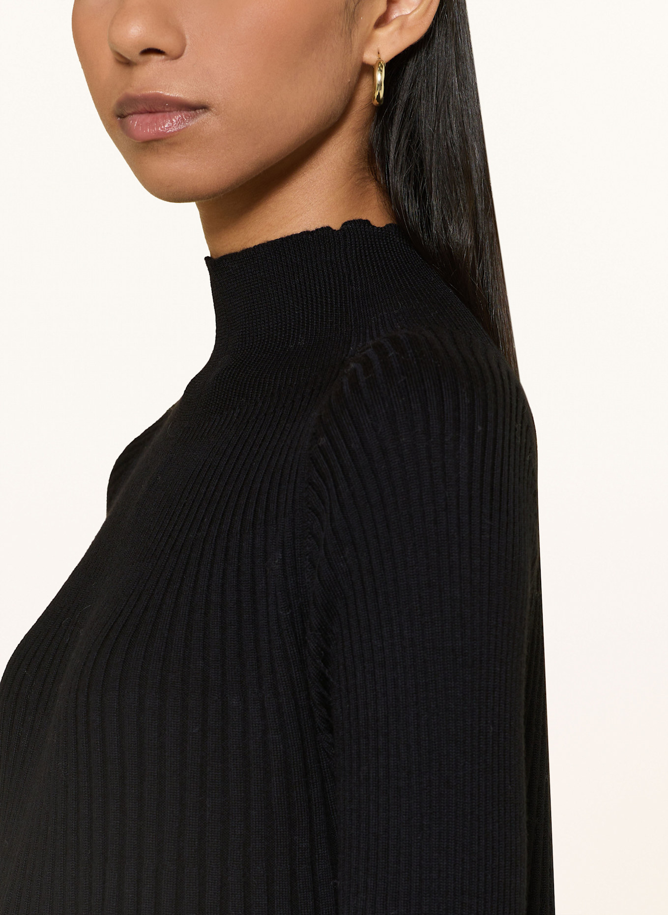 HEMISPHERE Strickkleid: SCHWARZ