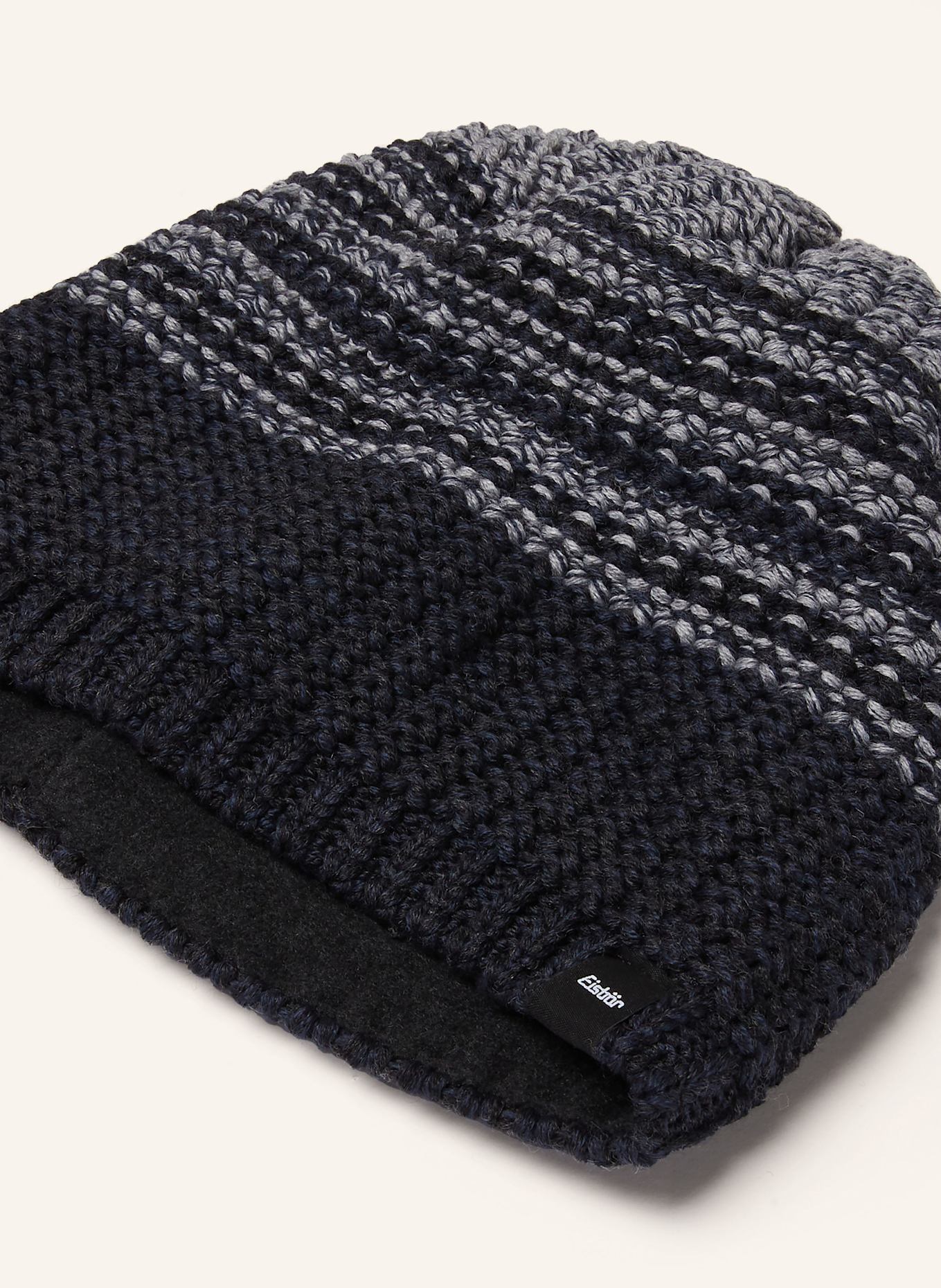 Eisbär Mütze CAMPO: DUNKELGRAU / BLAU