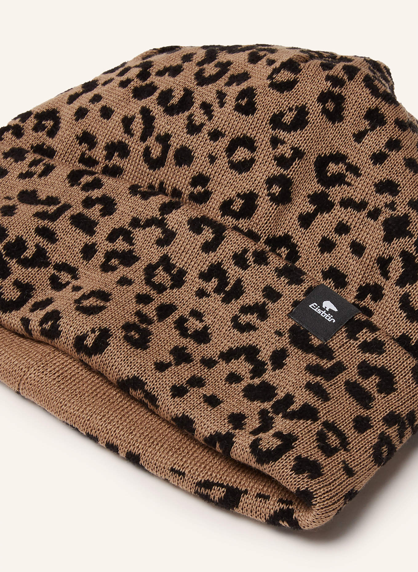 Eisbär Mütze BANTO: HELLBRAUN / SCHWARZ