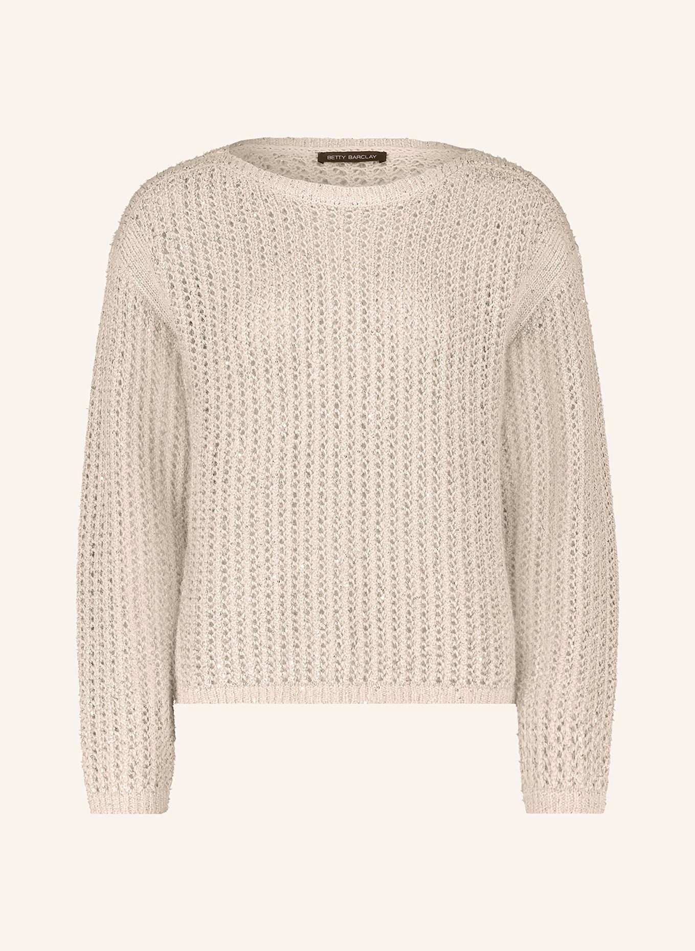 Betty Barclay Pullover mit Pailletten: BEIGE