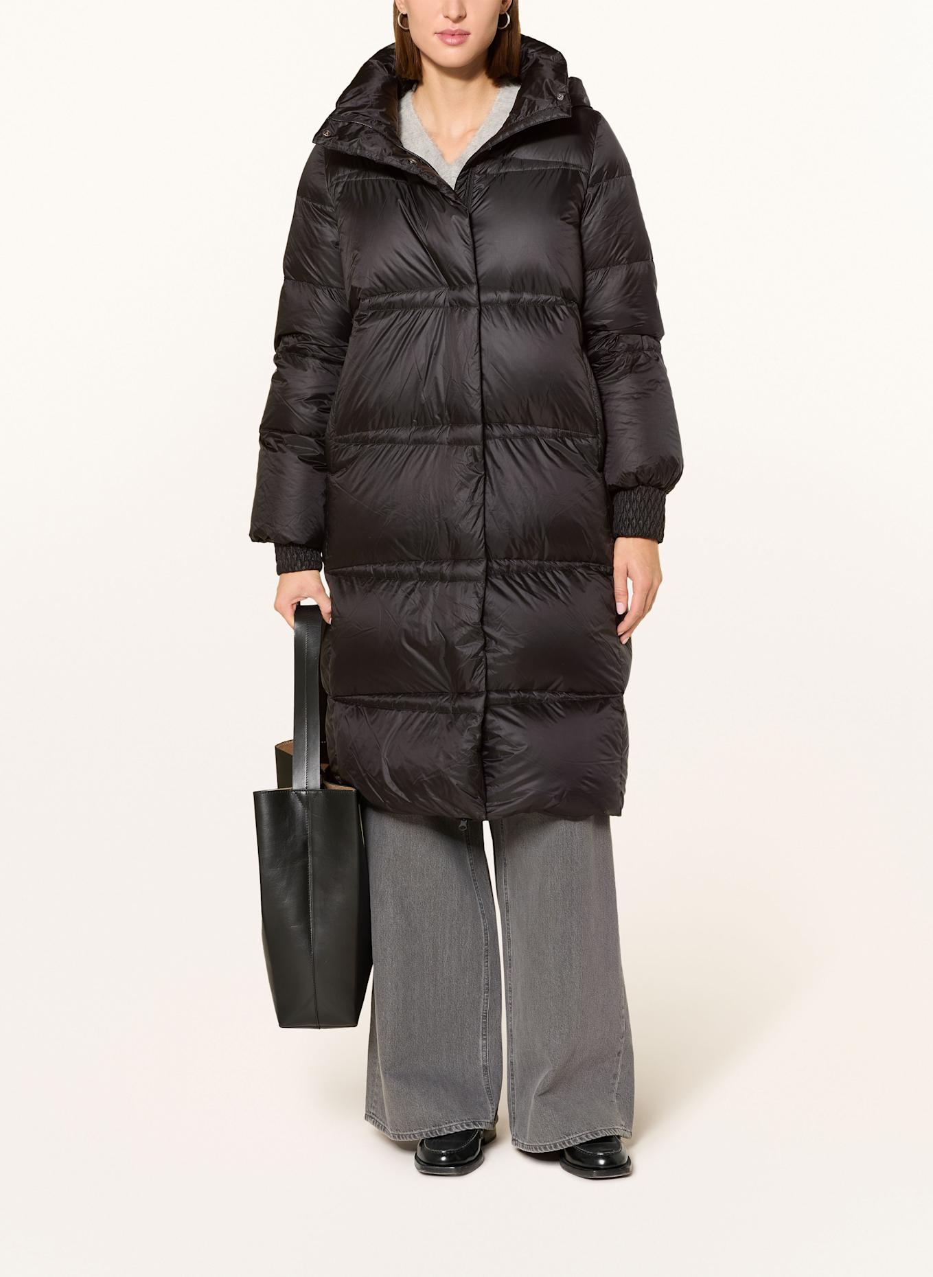 Betty Barclay Daunenmantel mit abnehmbarer Kapuze: SCHWARZ