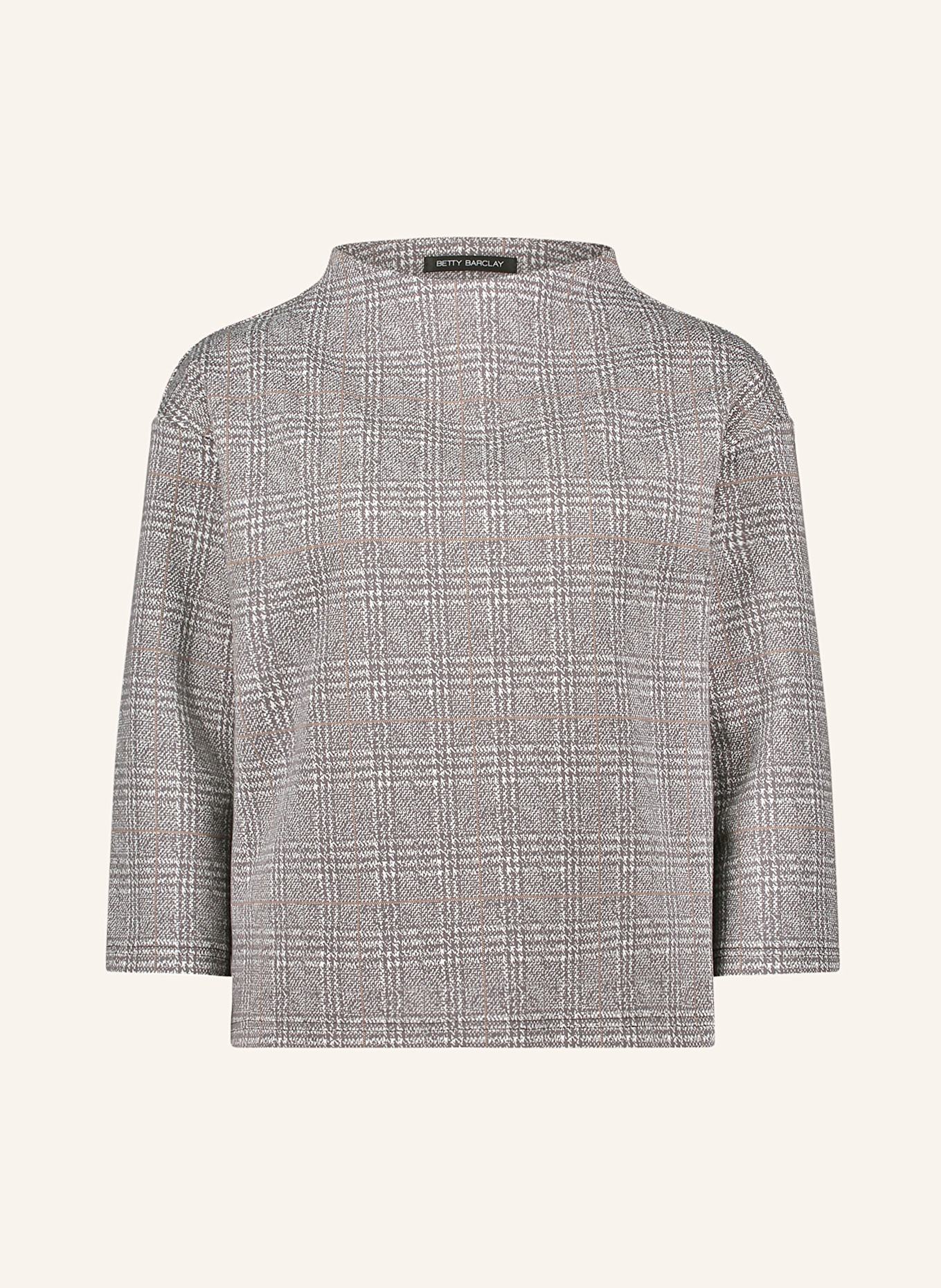 Betty Barclay Pullover mit 3/4-Arm: GRAU / BEIGE