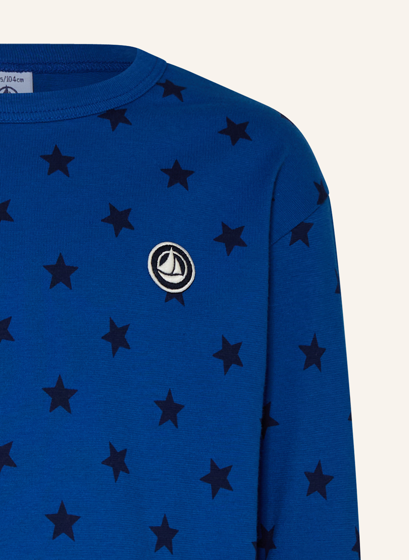 PETIT BATEAU Longsleeve: BLAU / DUNKELBLAU