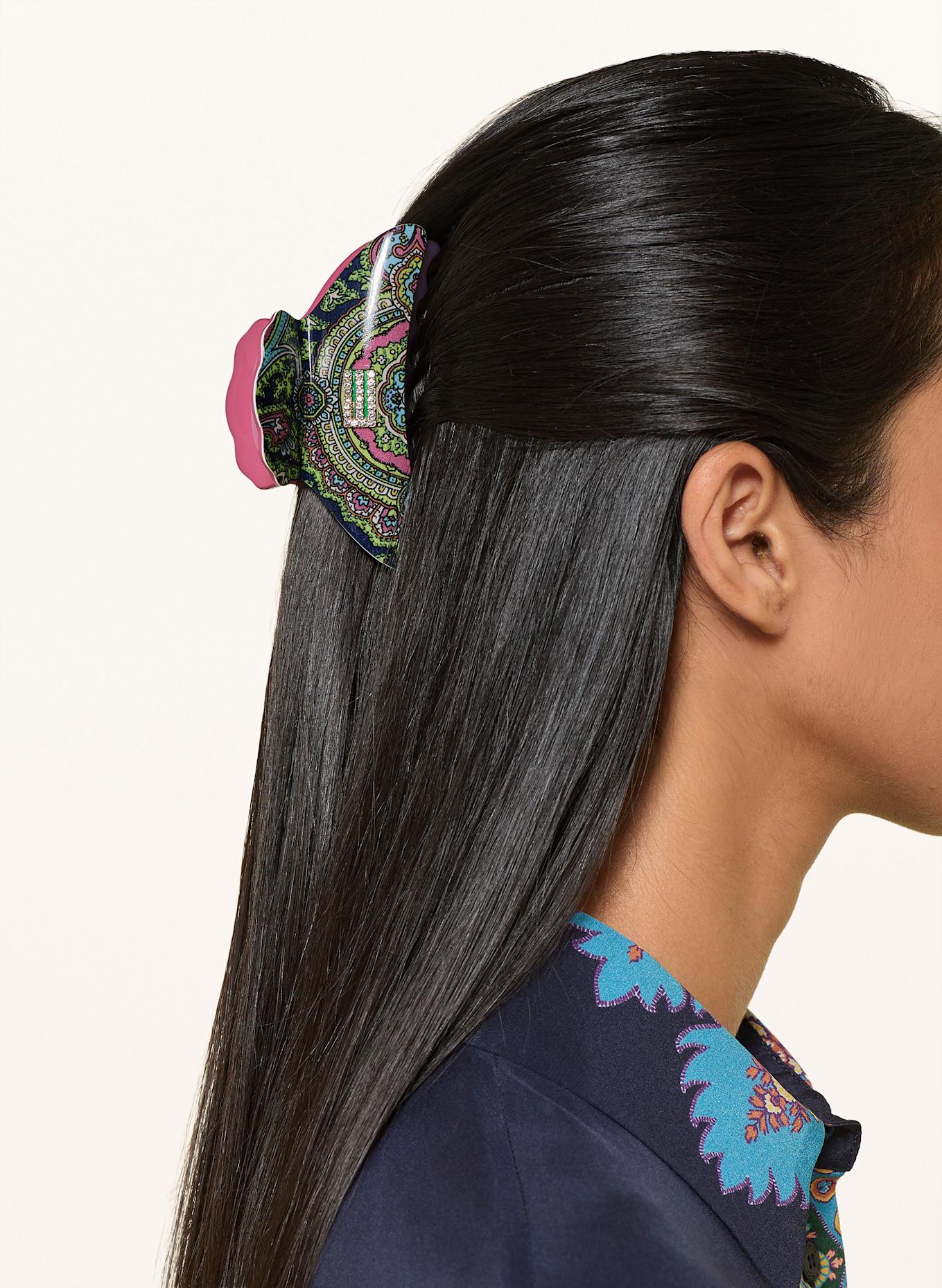 ETRO Haarspange: HELLGRÜN / FUCHSIA / DUNKELBLAU