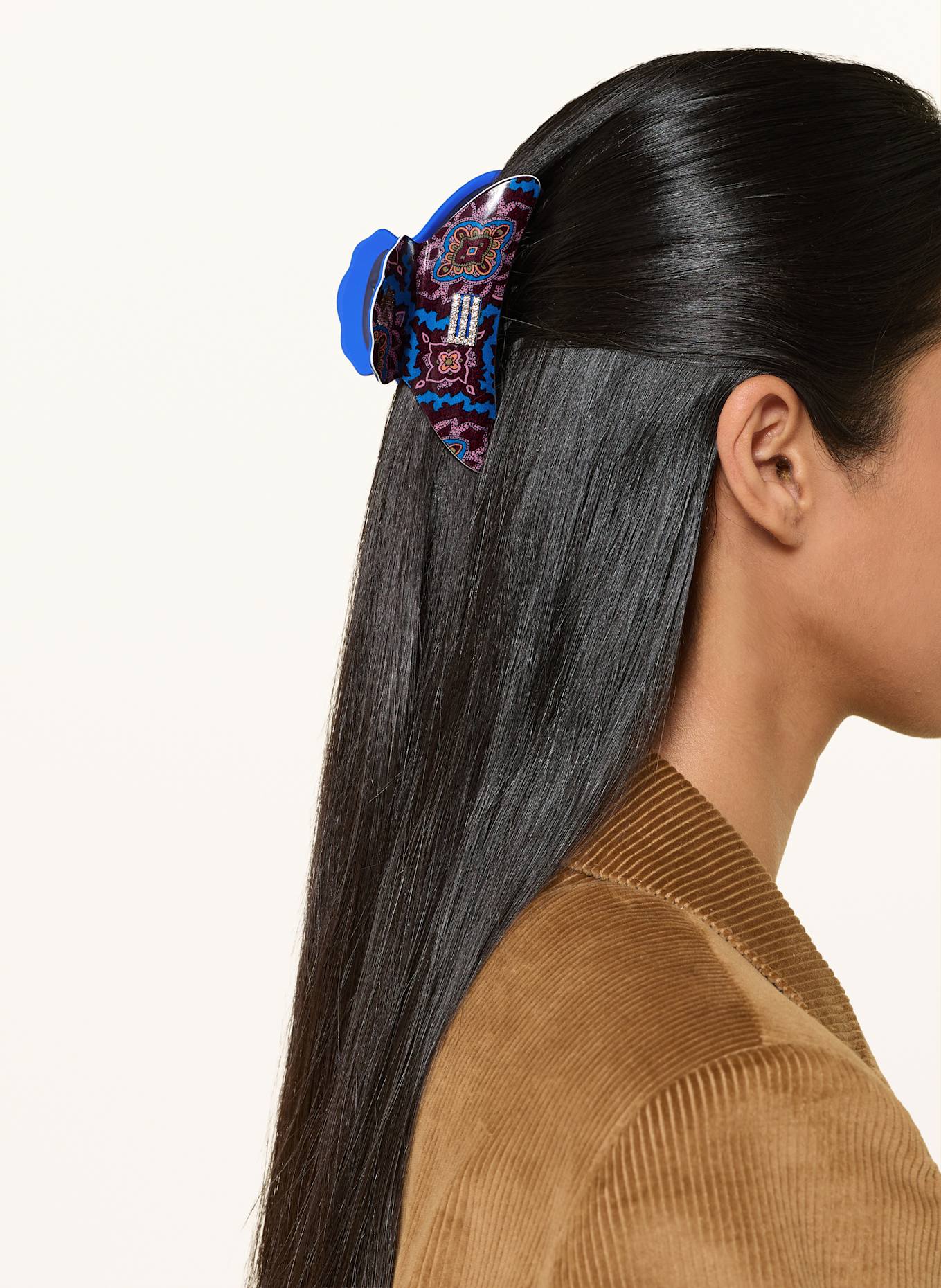 ETRO Haarspange: BLAU / DUNKELLILA / ROSÉ