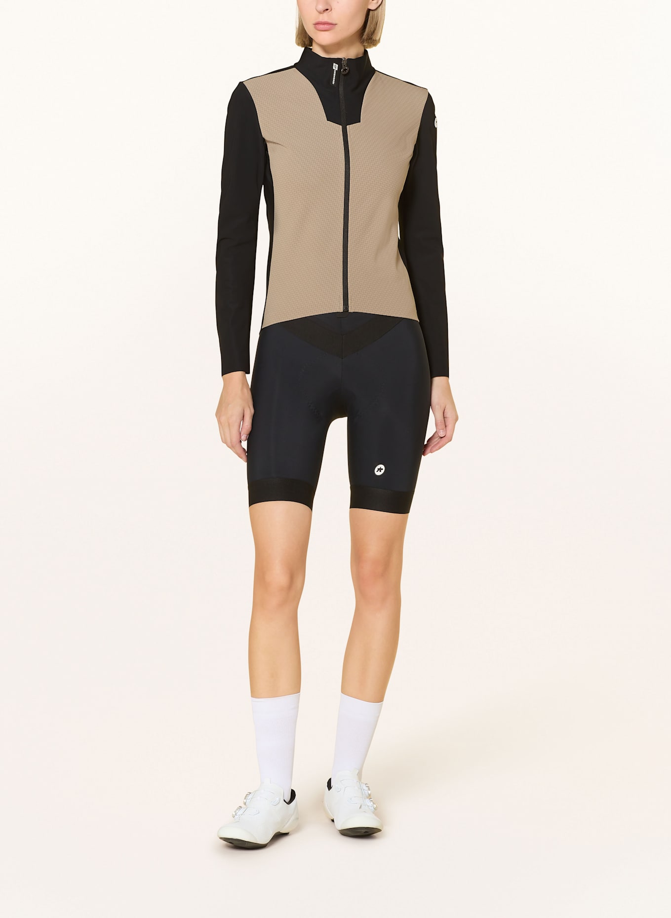 ASSOS Softshell-Radjacke UMA GT HASHOOGI WINTER JACKET S11: SCHWARZ / BEIGE