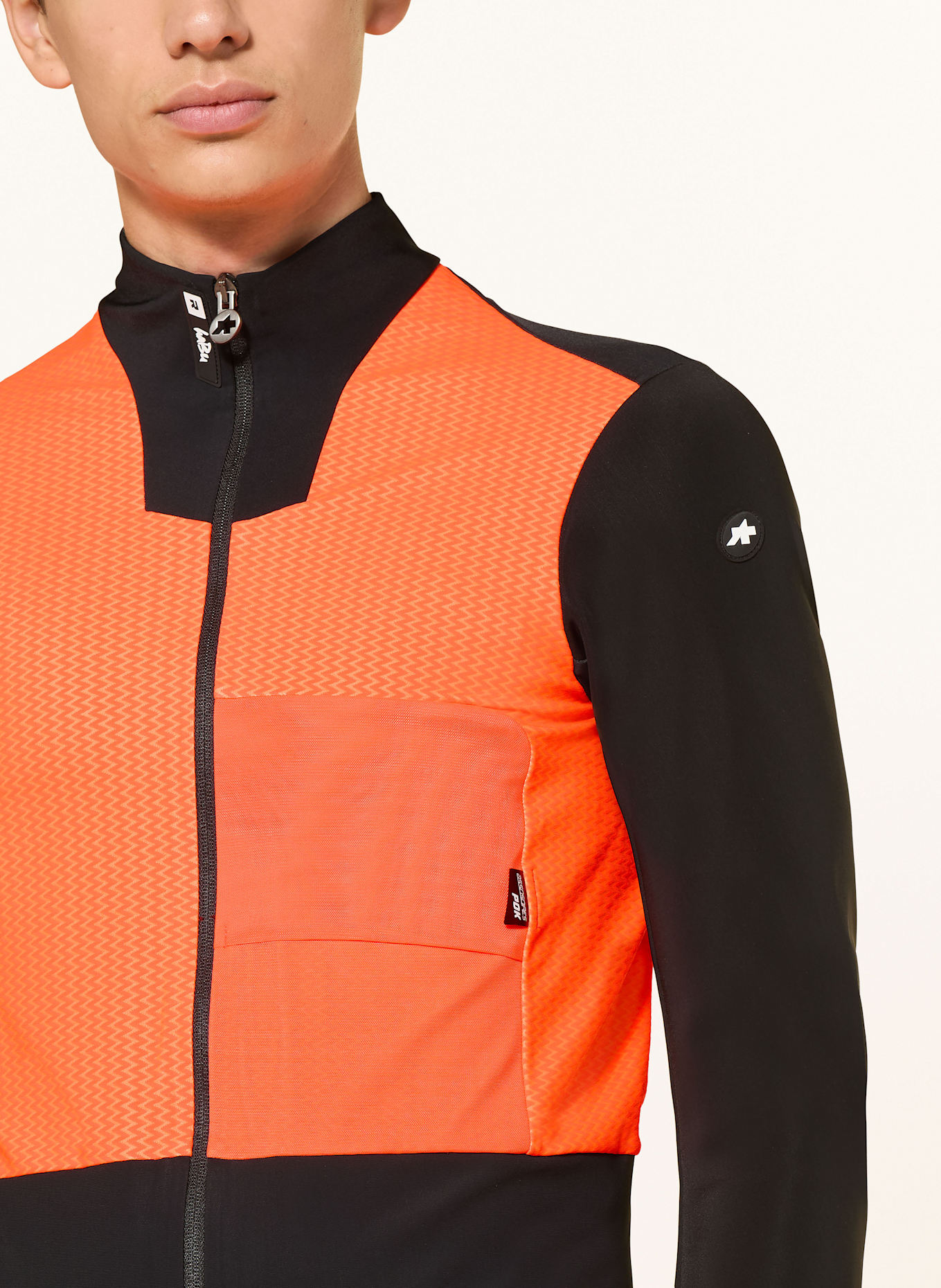 ASSOS Radjacke EQUIPE R HABU S11: SCHWARZ / NEONROT