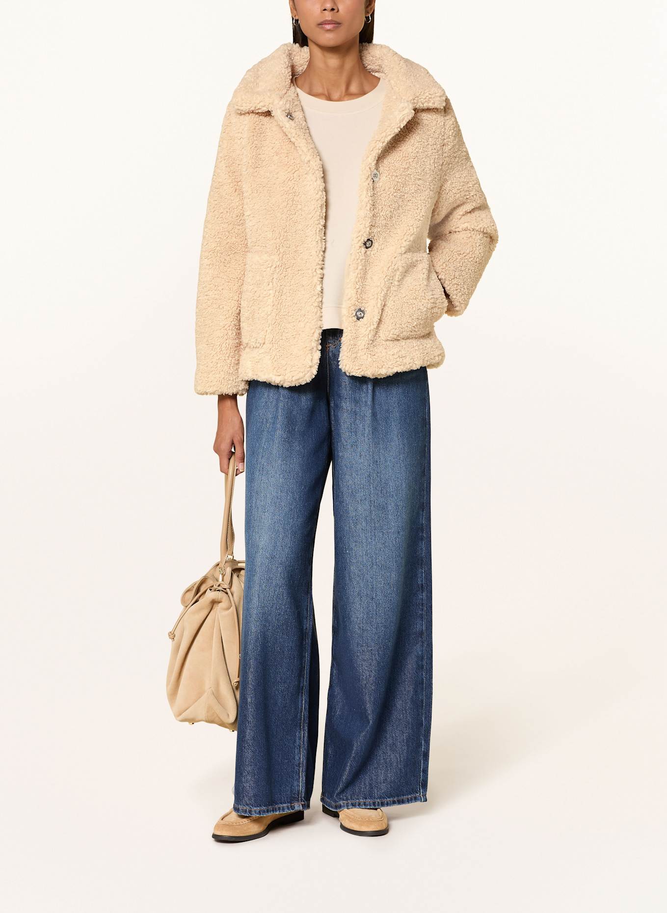 CARTOON Teddyfell-Jacke: BEIGE