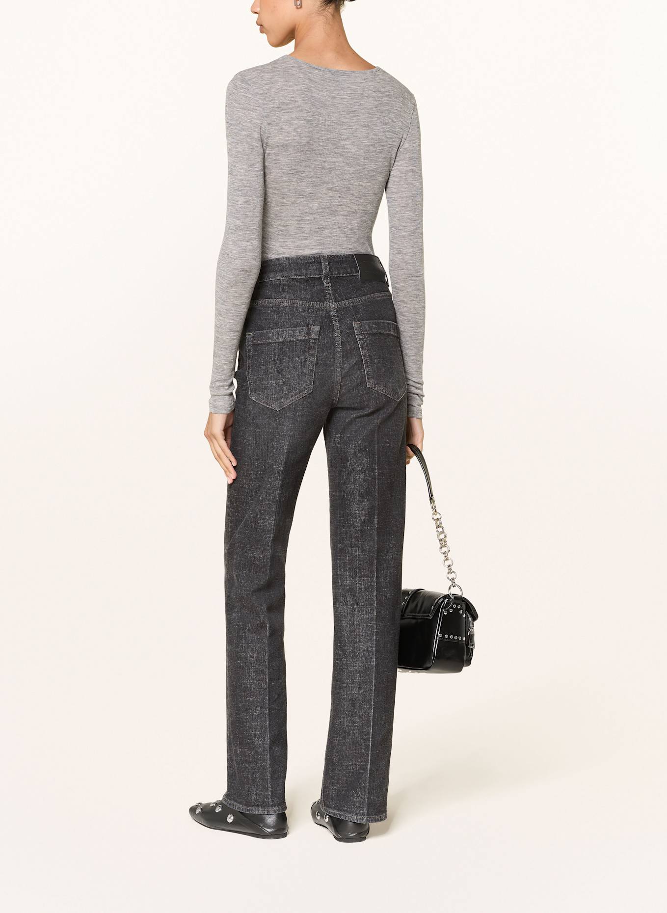 rosemunde Longsleeve: GRAU