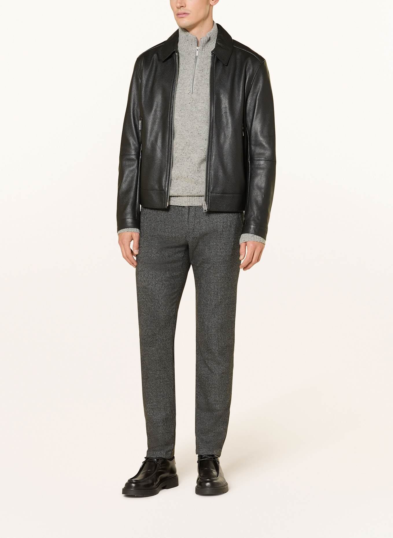 JOOP! JEANS Flanellchino MATTHEW Modern Fit: DUNKELGRAU / GRAU