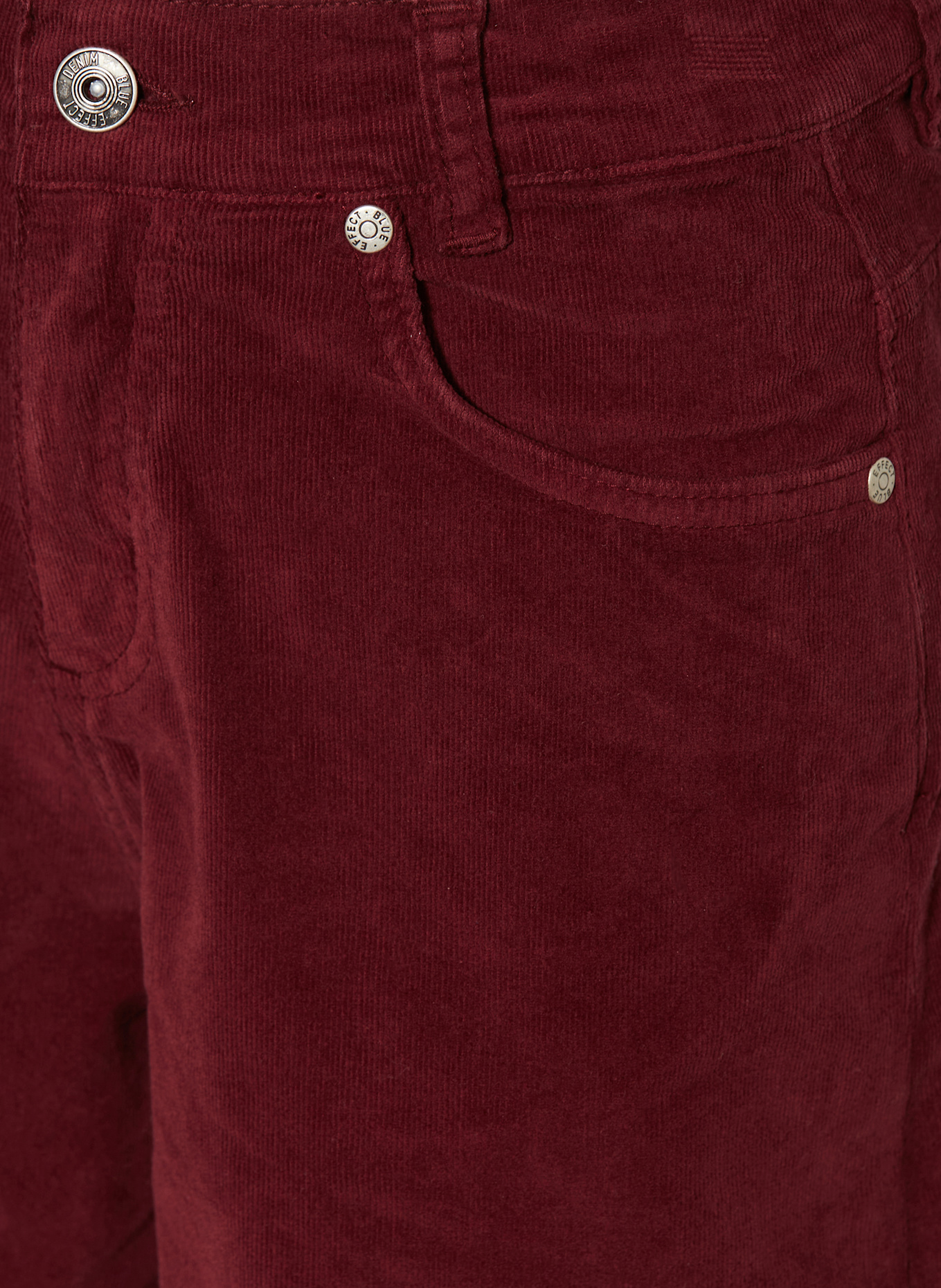 BLUE EFFECT Cordhose: DUNKELROT