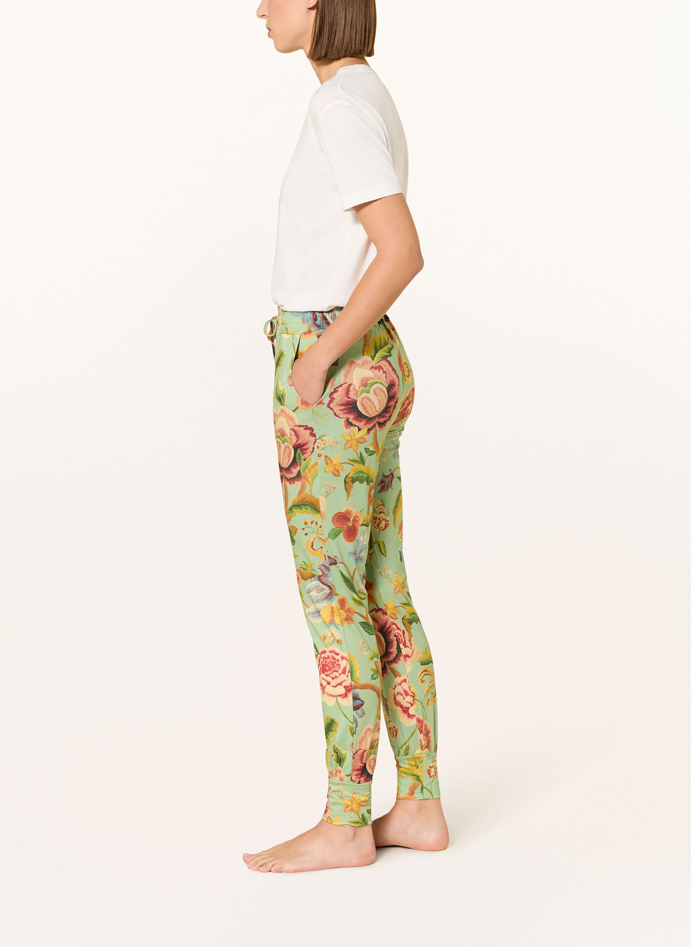 ESSENZA Schlafhose JULES ROSELINA: HELLGRÜN / DUNKELORANGE / DUNKELGELB