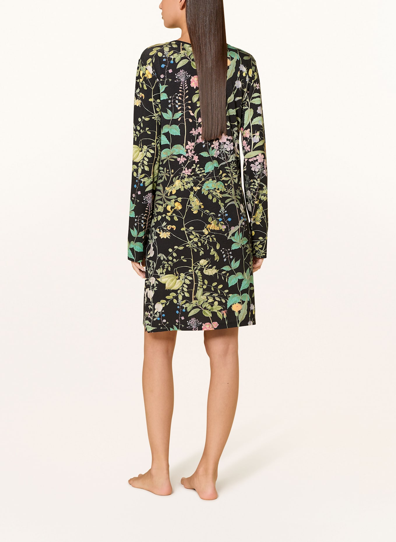 ESSENZA Nachthemd EMMY AUGUSTINE: GRÜN / SCHWARZ / GELB