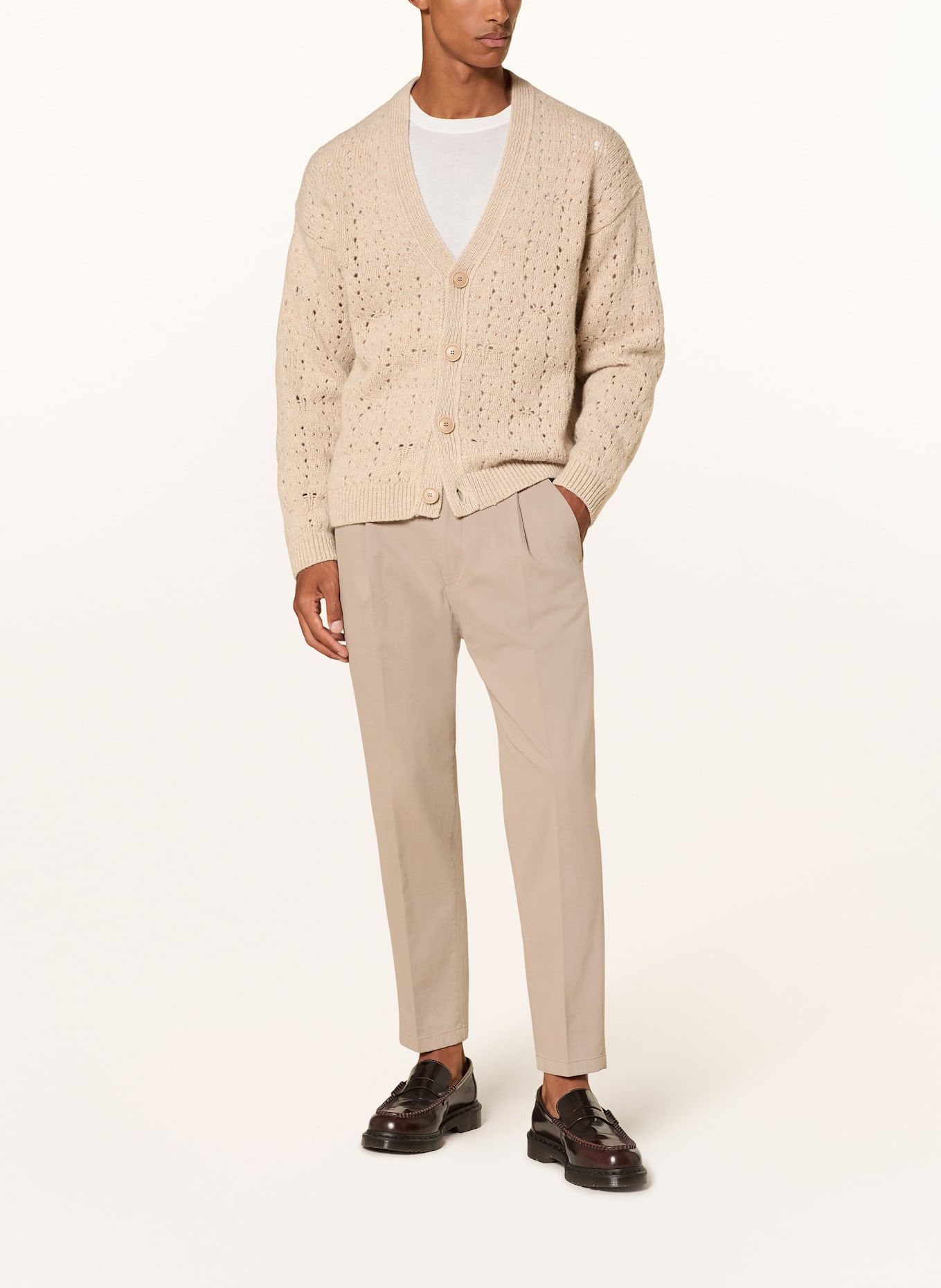 DRYKORN Strickjacke ELDARO: BEIGE