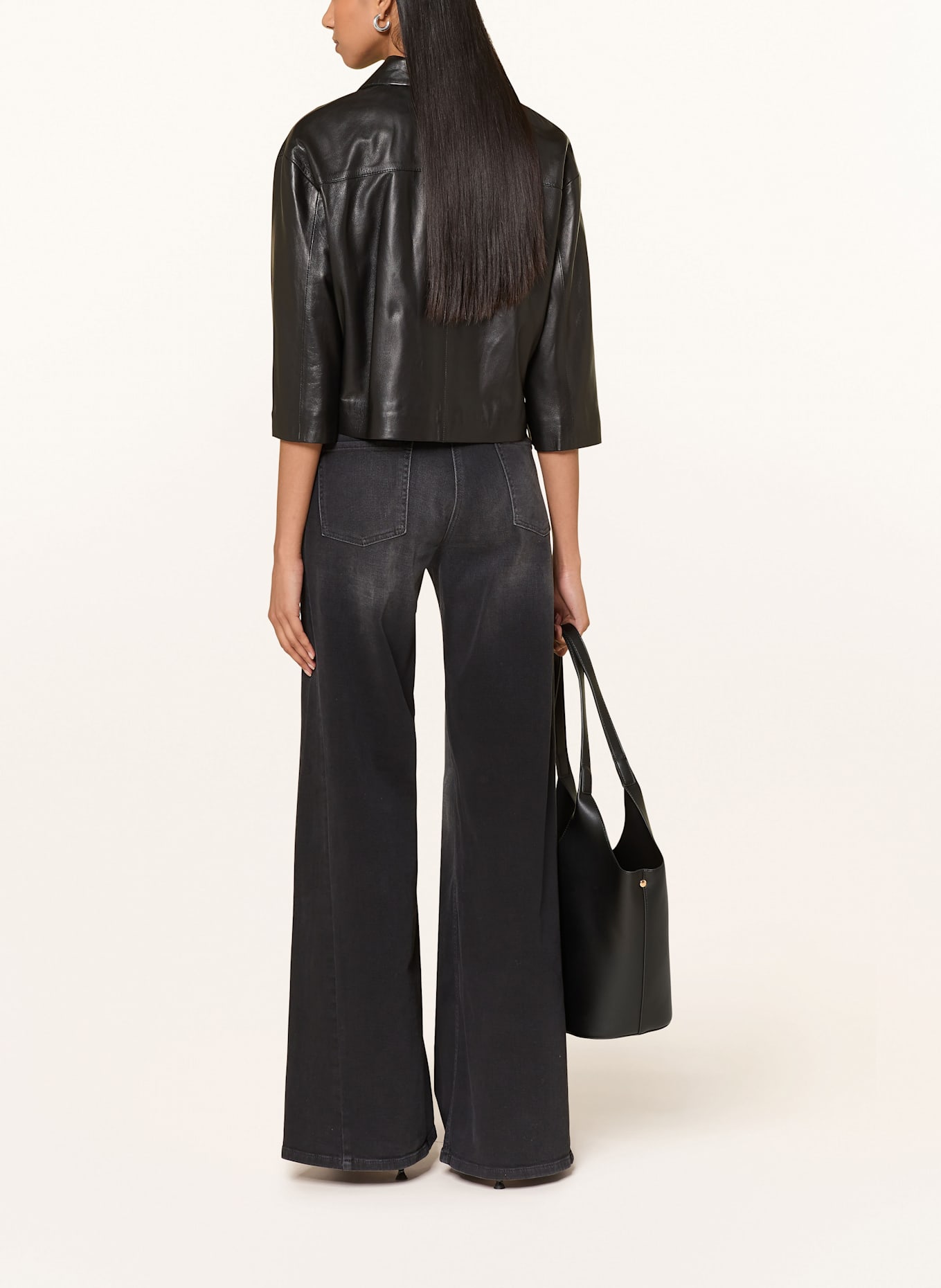 CAMBIO Flared Jeans PALAZZO PATCH: 5183 rigid dark used