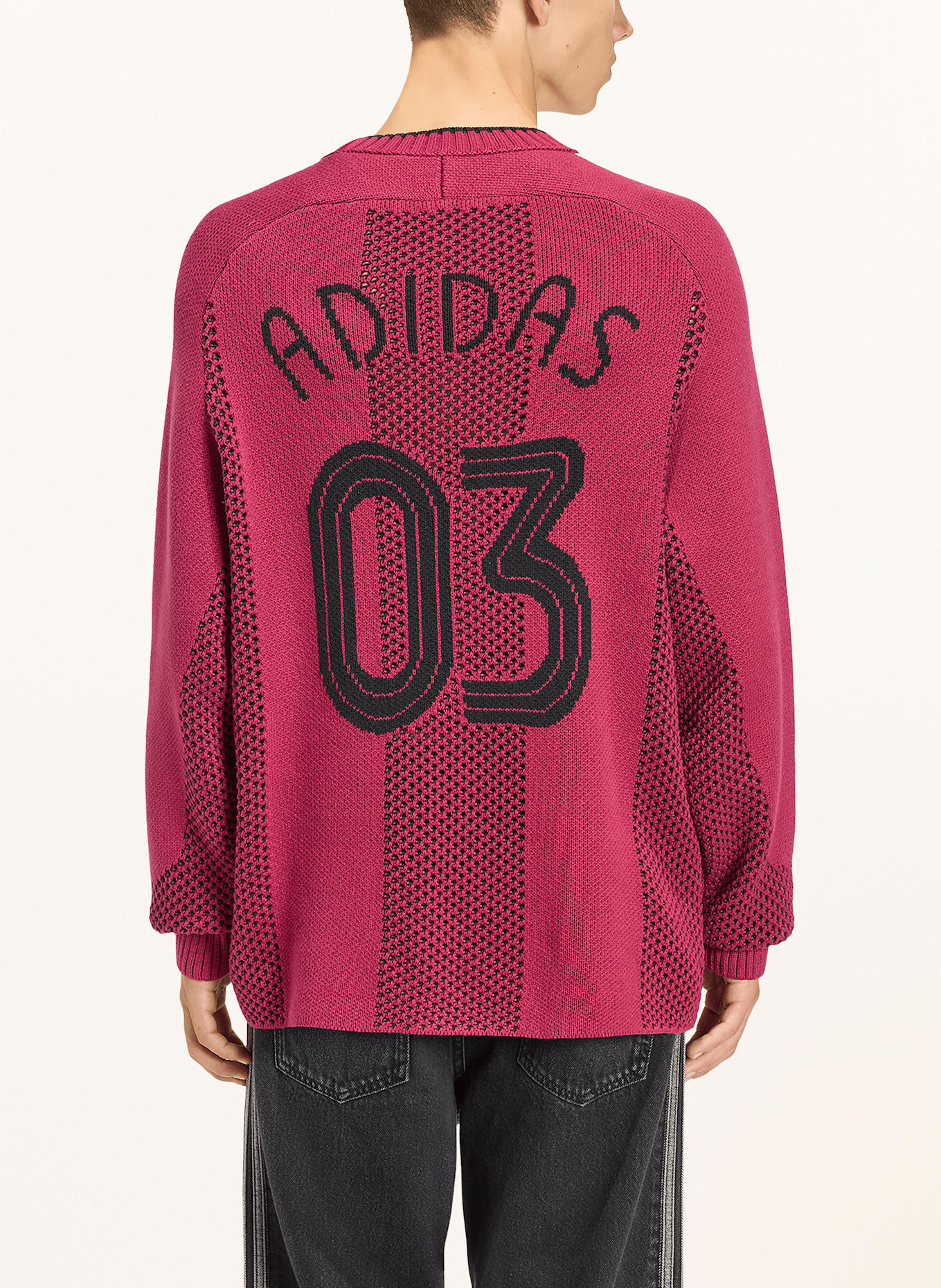 adidas Originals ADICOLOR BLOKECORE sweater: DARK RED / BLACK / WHITE