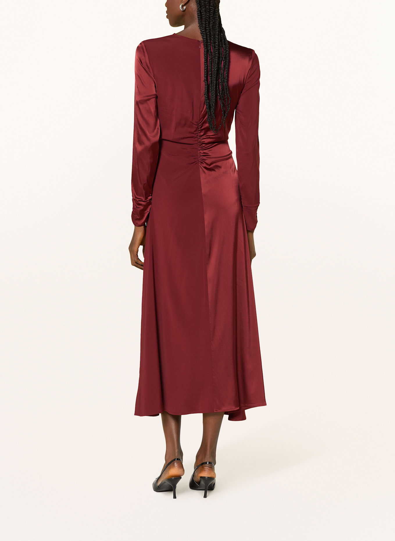 InWear Satinkleid ARWENIW: DUNKELROT