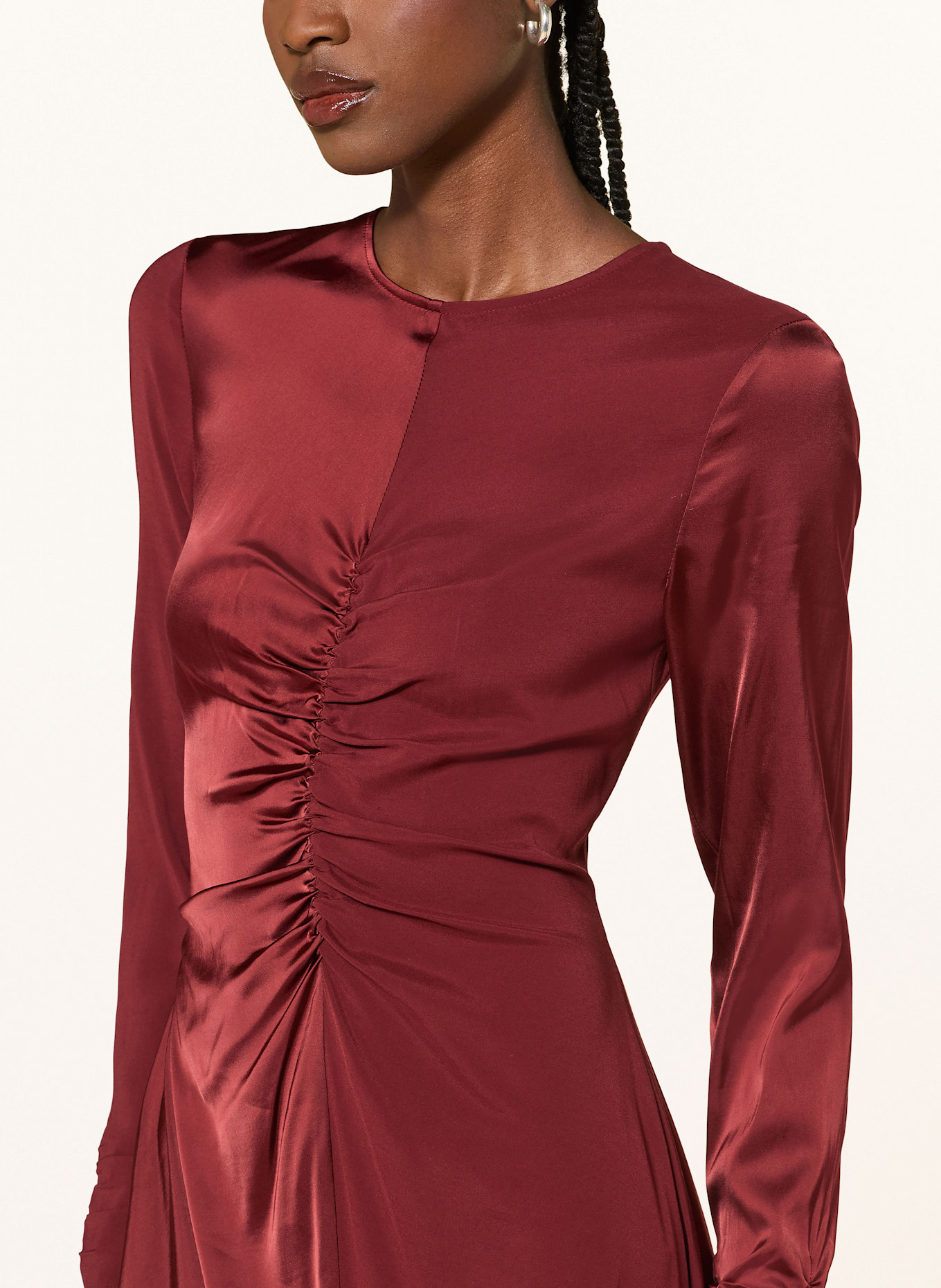 InWear Satinkleid ARWENIW: DUNKELROT