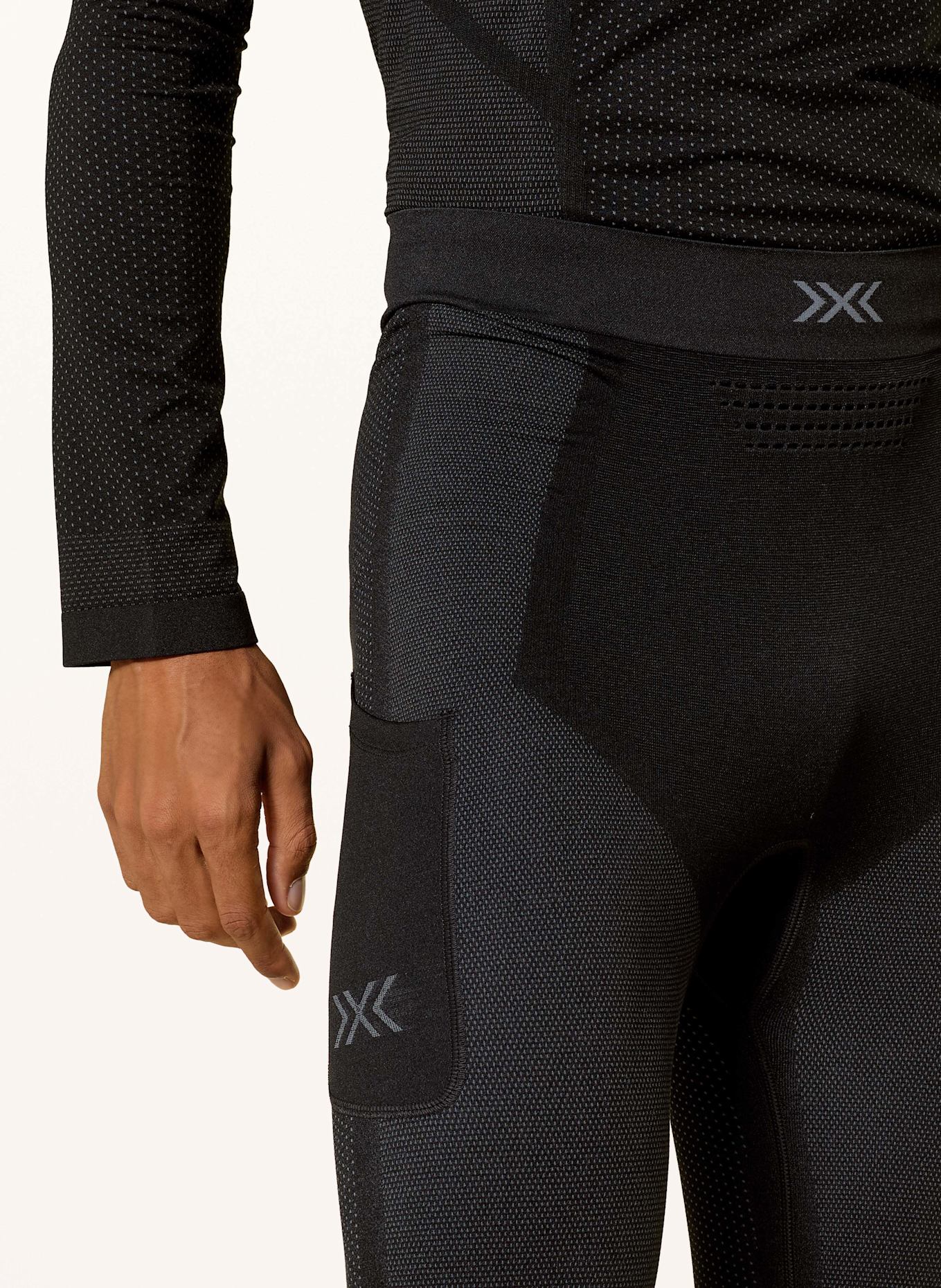 X-BIONIC Legginsy do biegania XCEED: CZARNY
