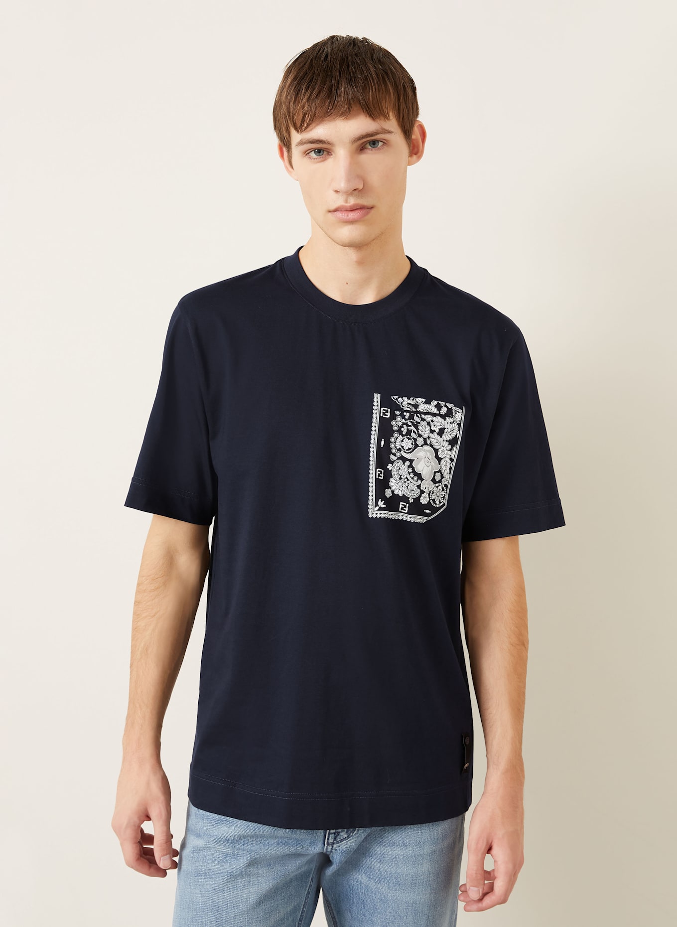 FENDI T-shirt: DARK BLUE