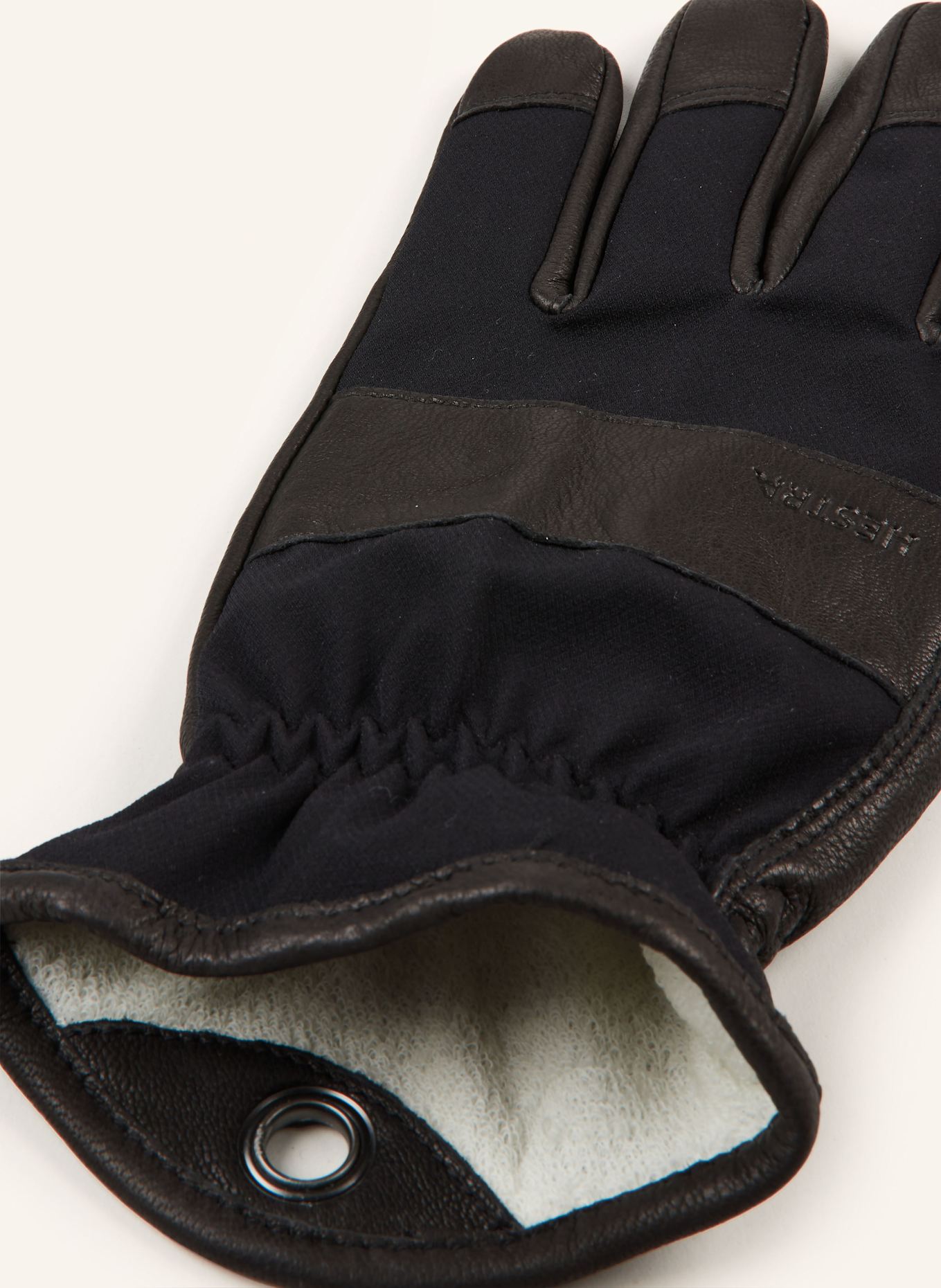 HESTRA Lederhandschuhe GNEIS: SCHWARZ