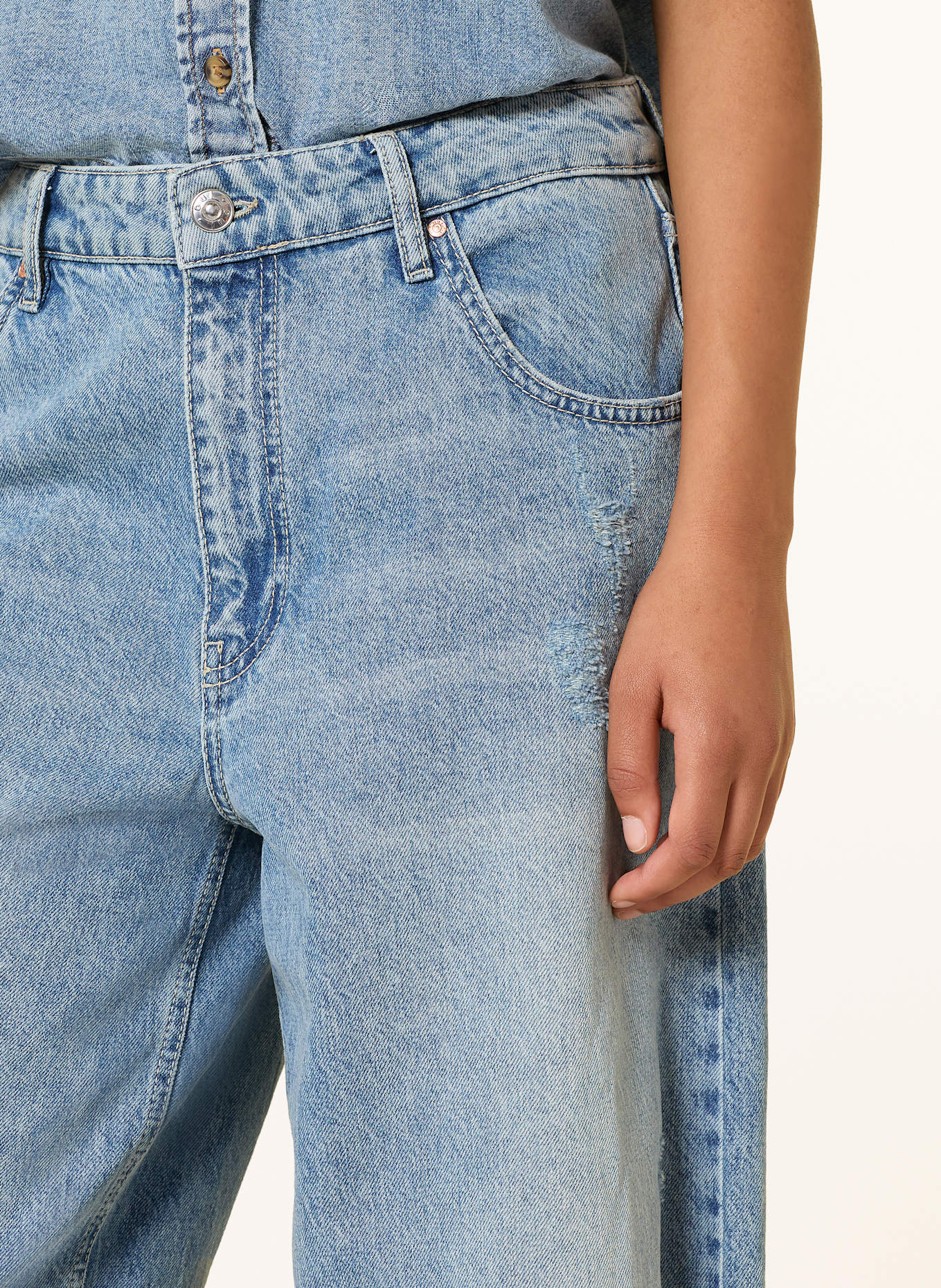 oui Barrel Jeans: HELLBLAU