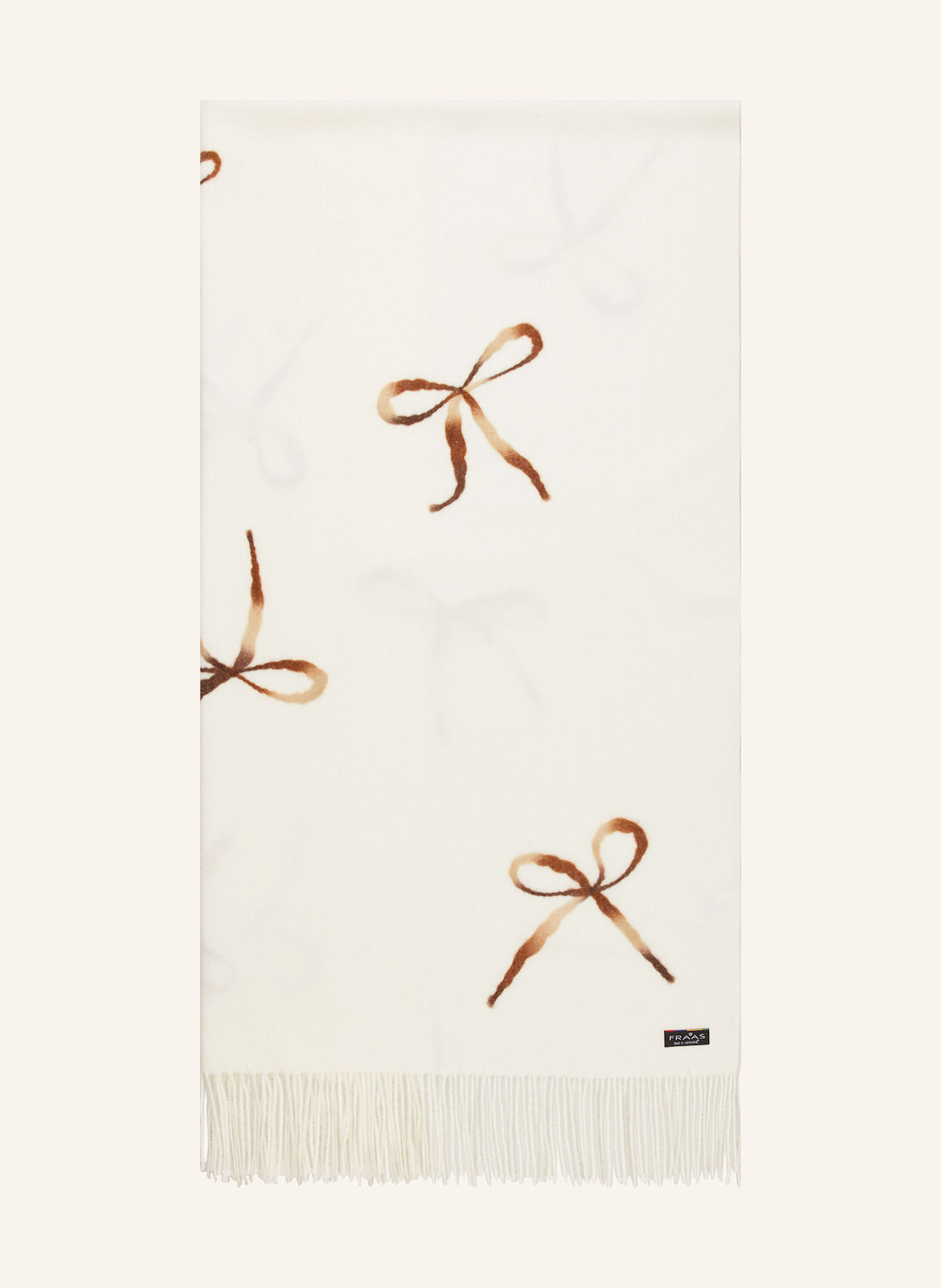 FRAAS Schal: ECRU / BRAUN