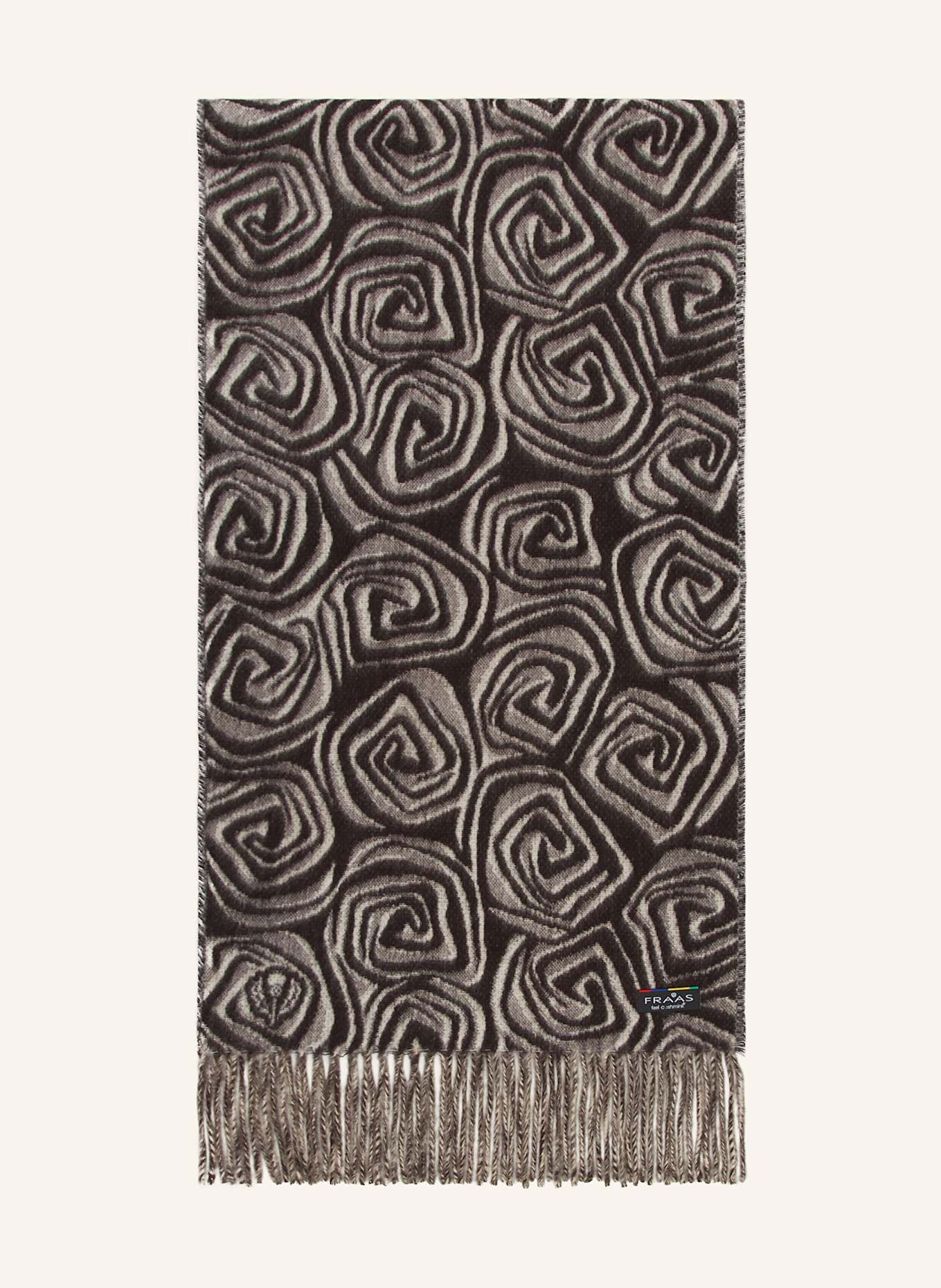 FRAAS Schal: DUNKELGRAU / WEISS