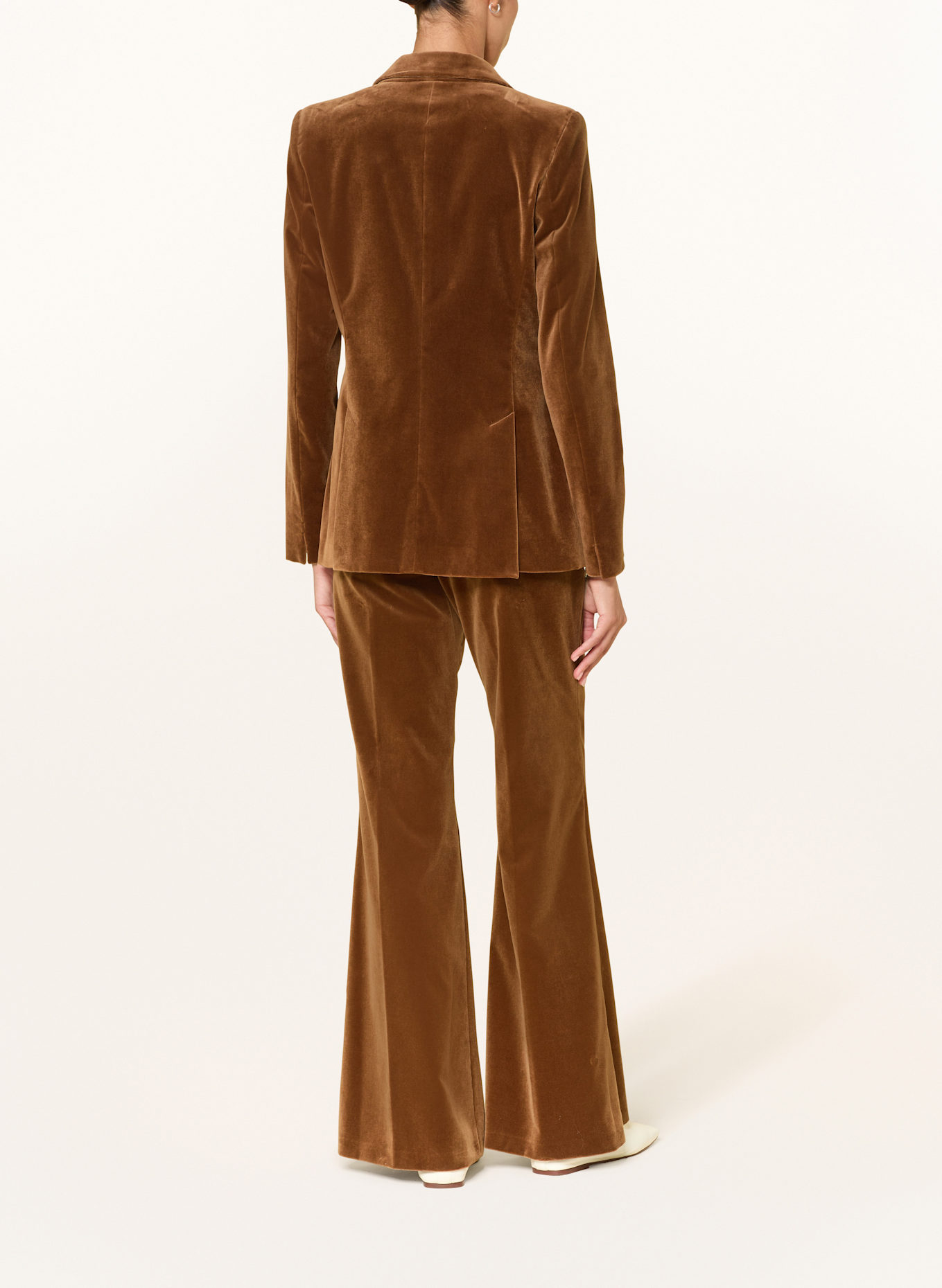 windsor. Marlenehose aus Samt: BRAUN