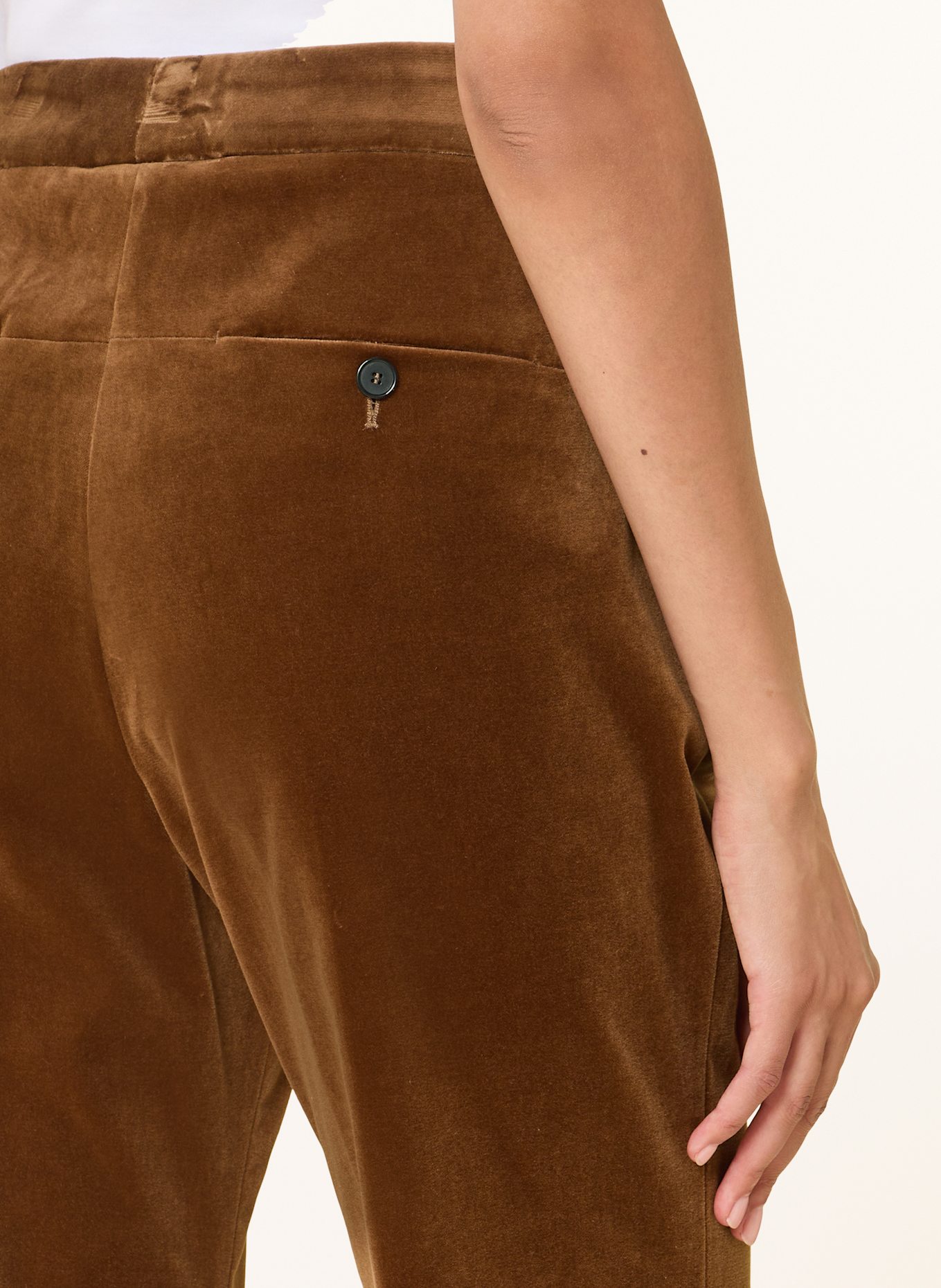 windsor. Marlenehose aus Samt: BRAUN