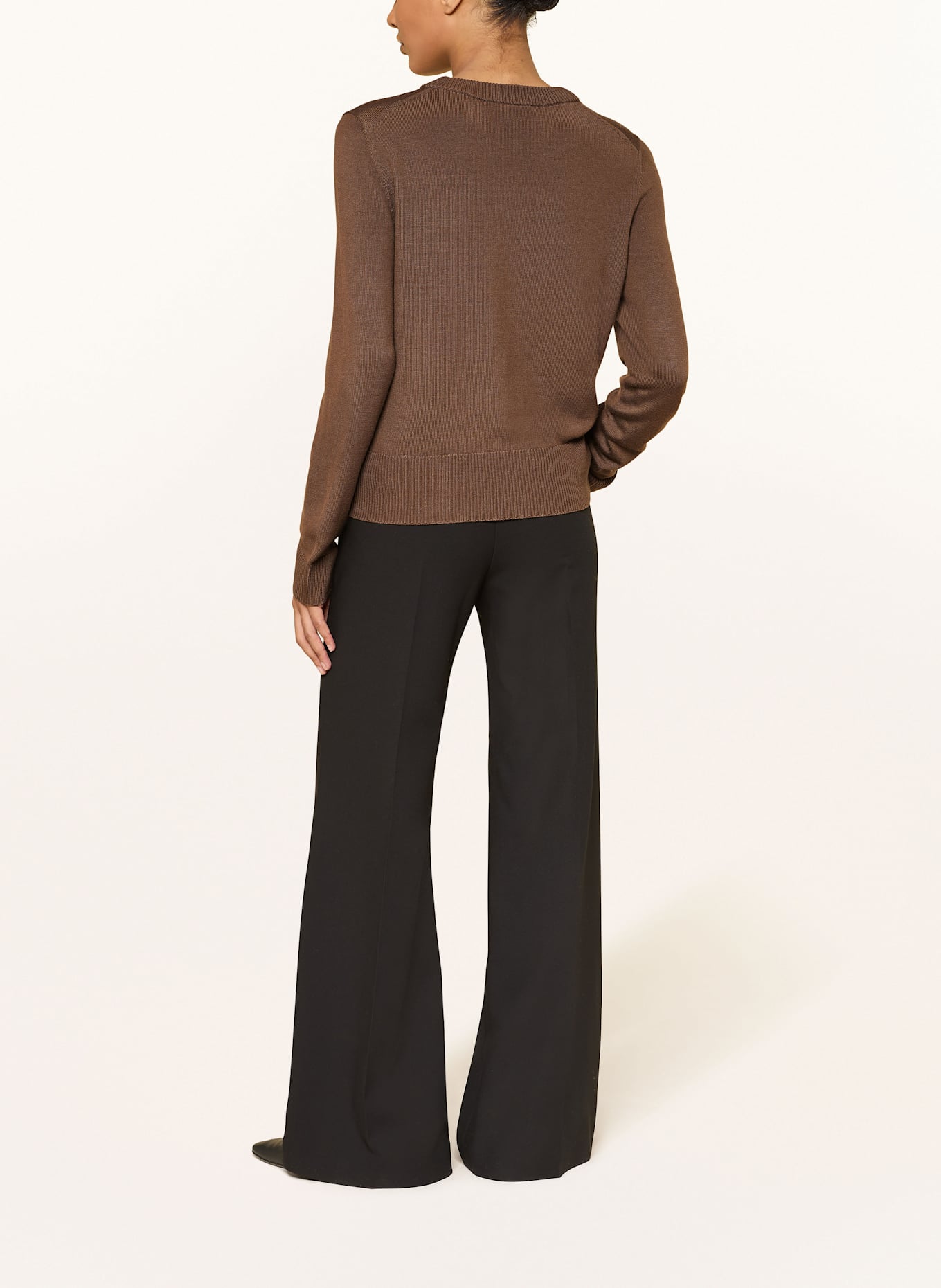 windsor. Pullover aus Merinowolle: BRAUN