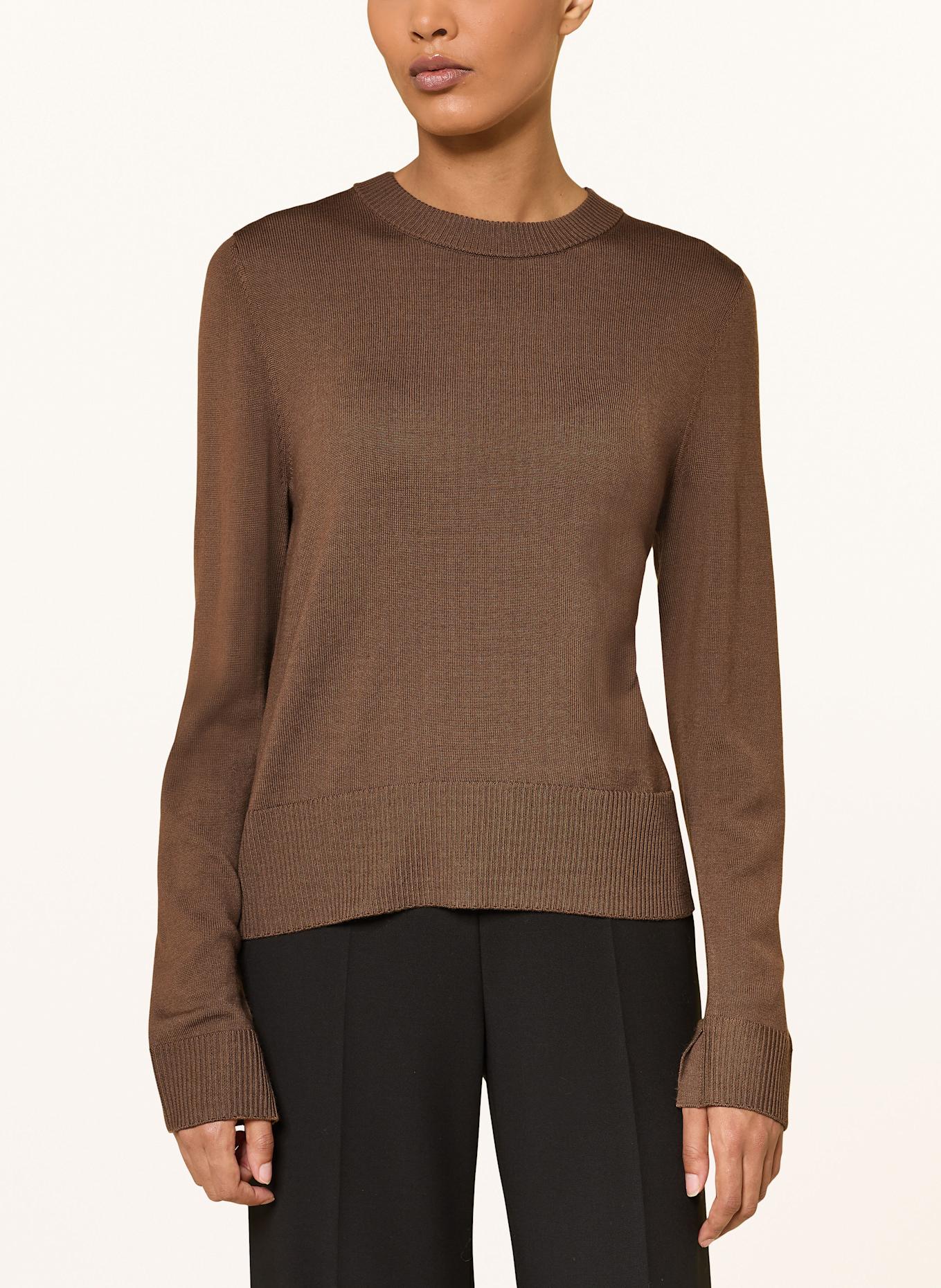 windsor. Pullover aus Merinowolle: BRAUN