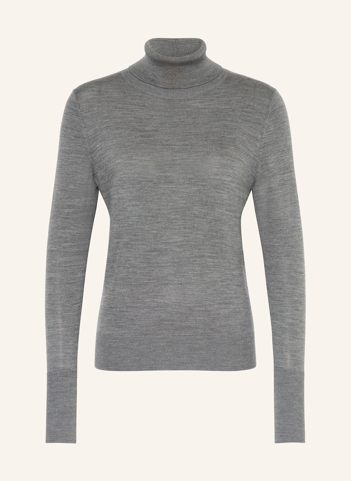 windsor. Rollkragenpullover aus Merinowolle: GRAU