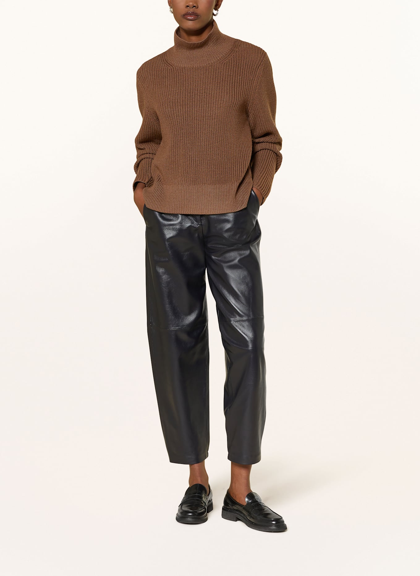 windsor. Pullover aus Merinowolle: BRAUN