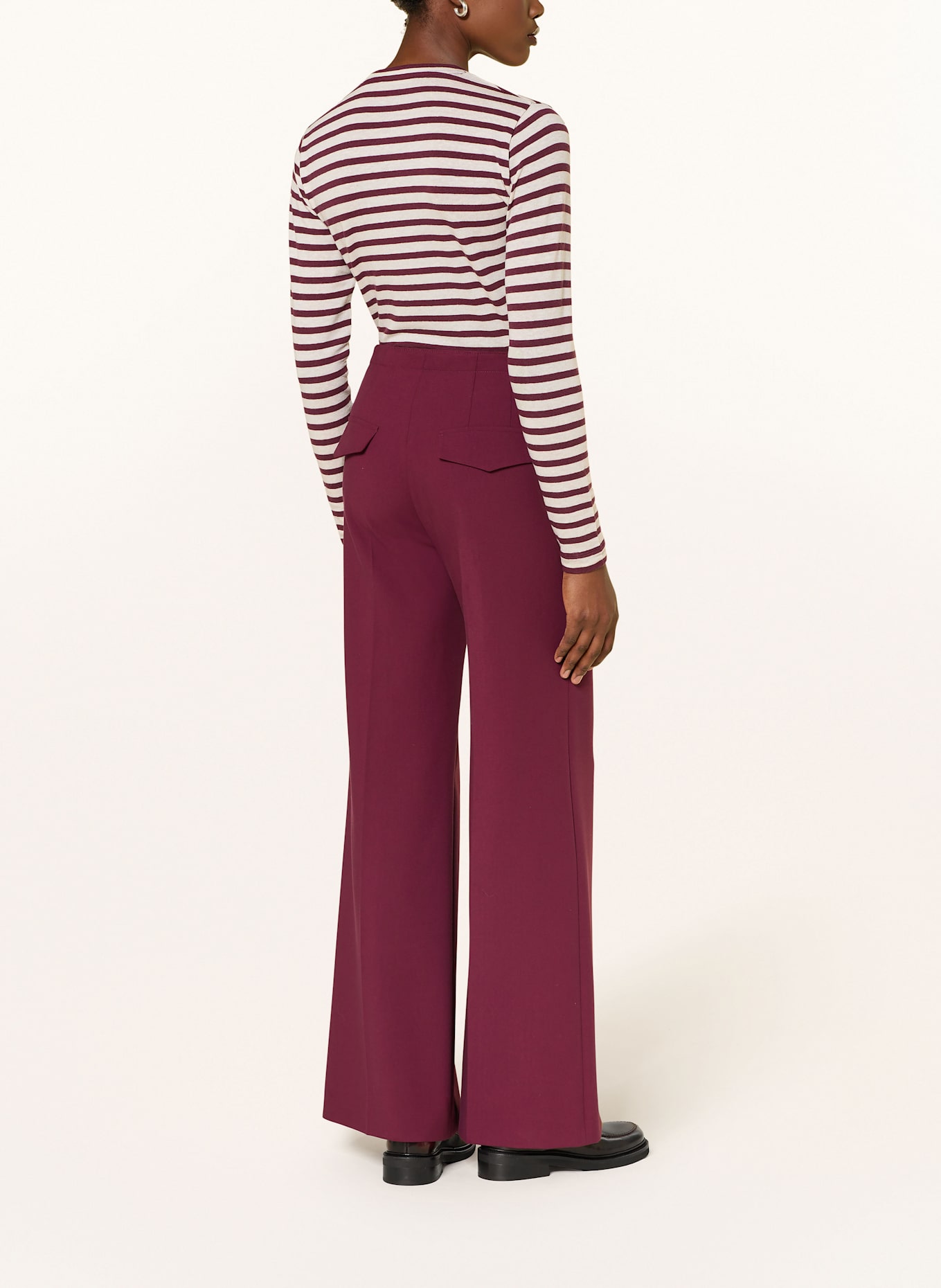 windsor. Longsleeve: DUNKELROT / WEISS