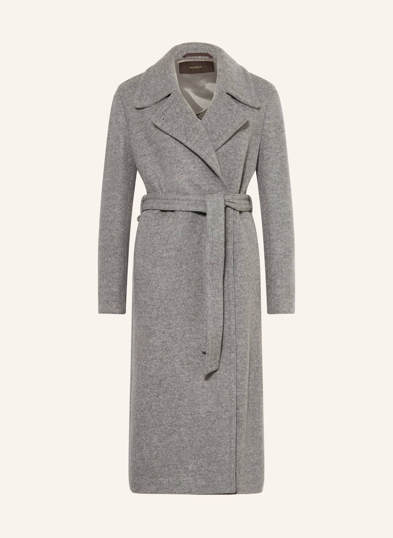 windsor. Wollmantel: GRAU