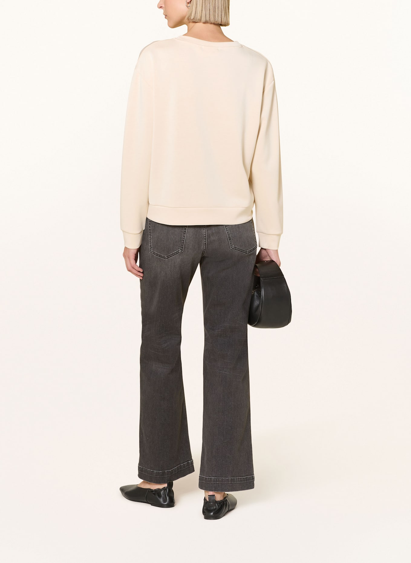 comma Sweatshirt: HELLBRAUN