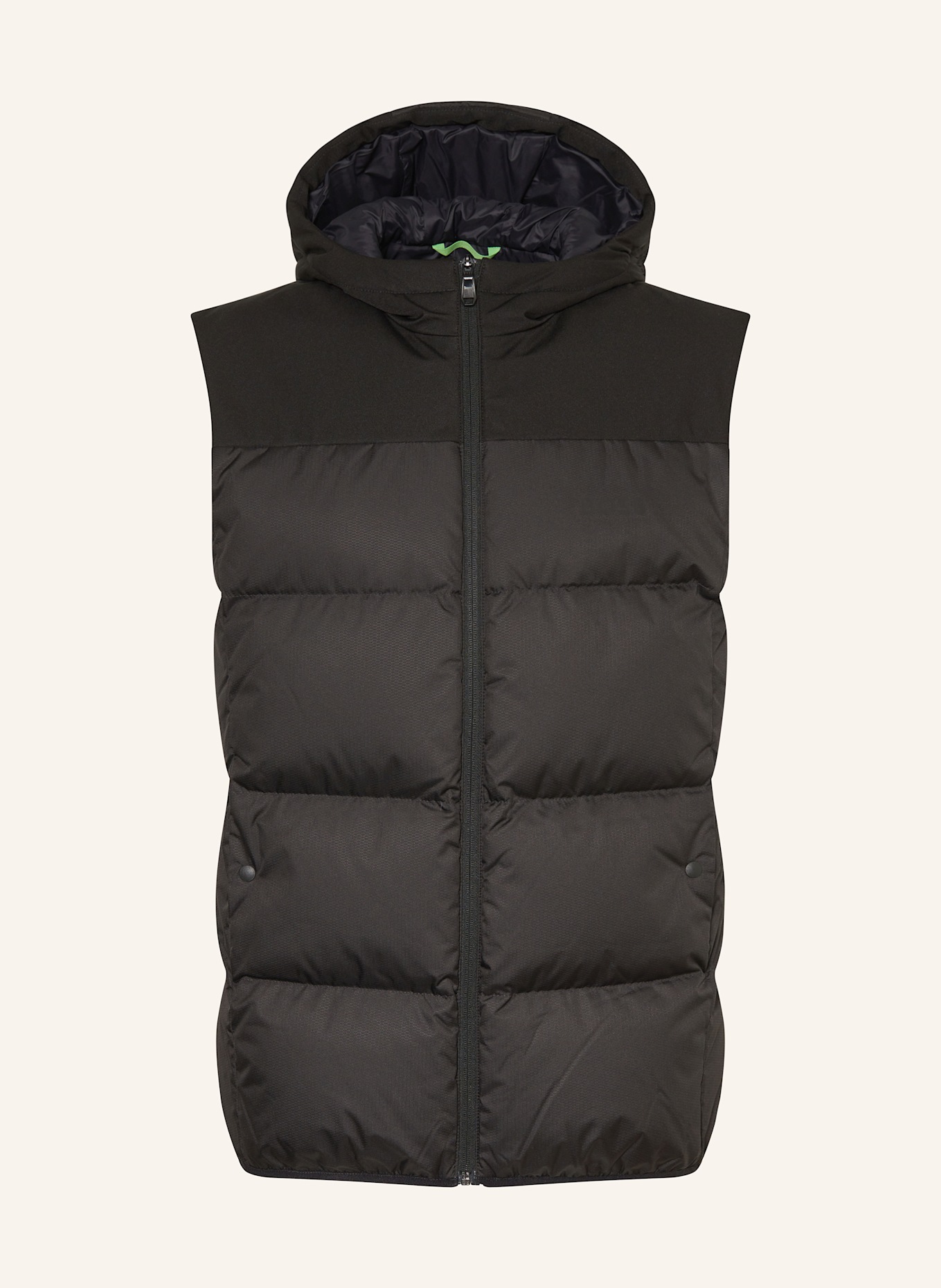 BOSS Daunenweste BLOCK X: SCHWARZ