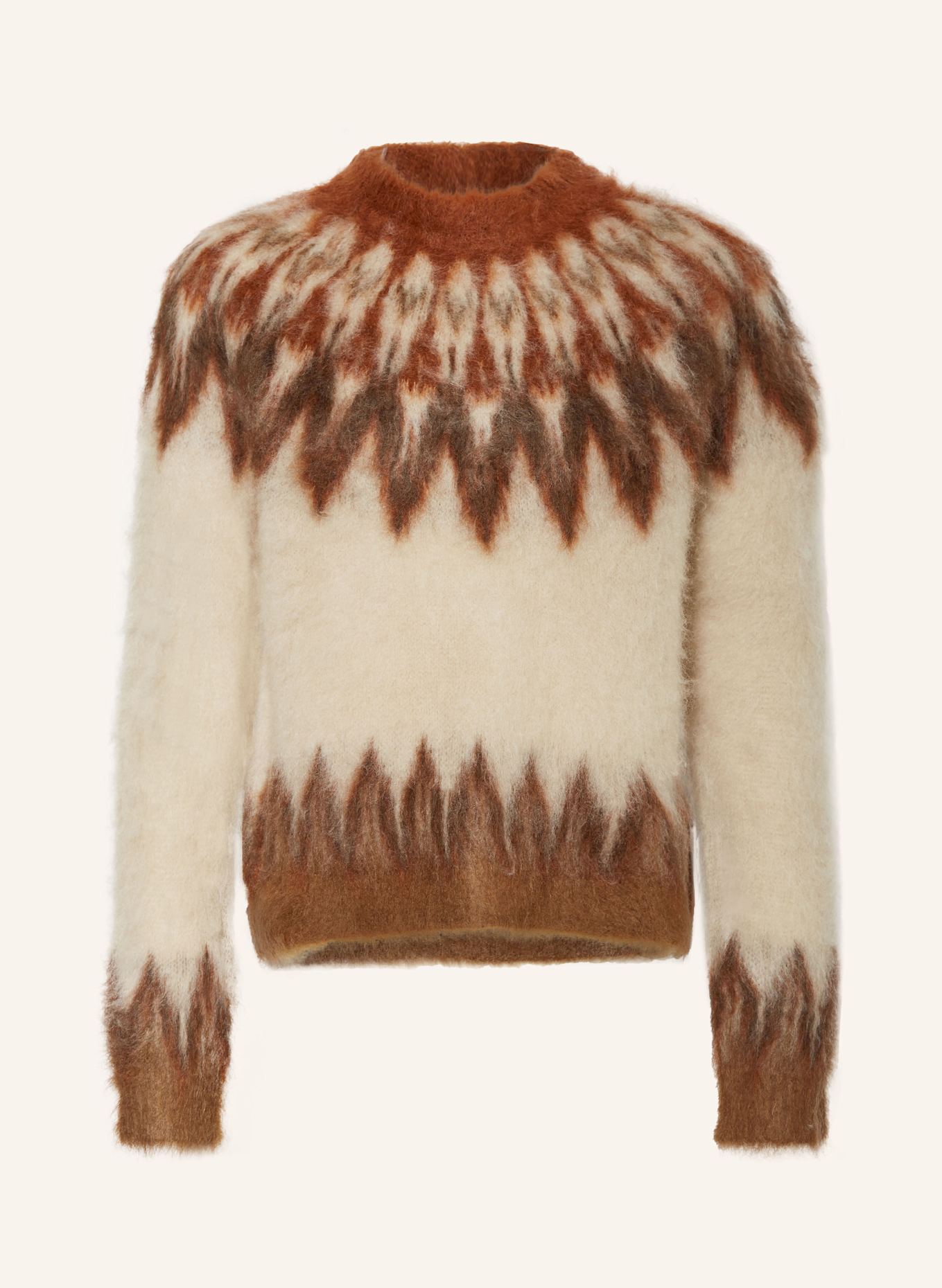 ISABEL MARANT Pullover NICOLAS mit Mohair: BRAUN / BEIGE