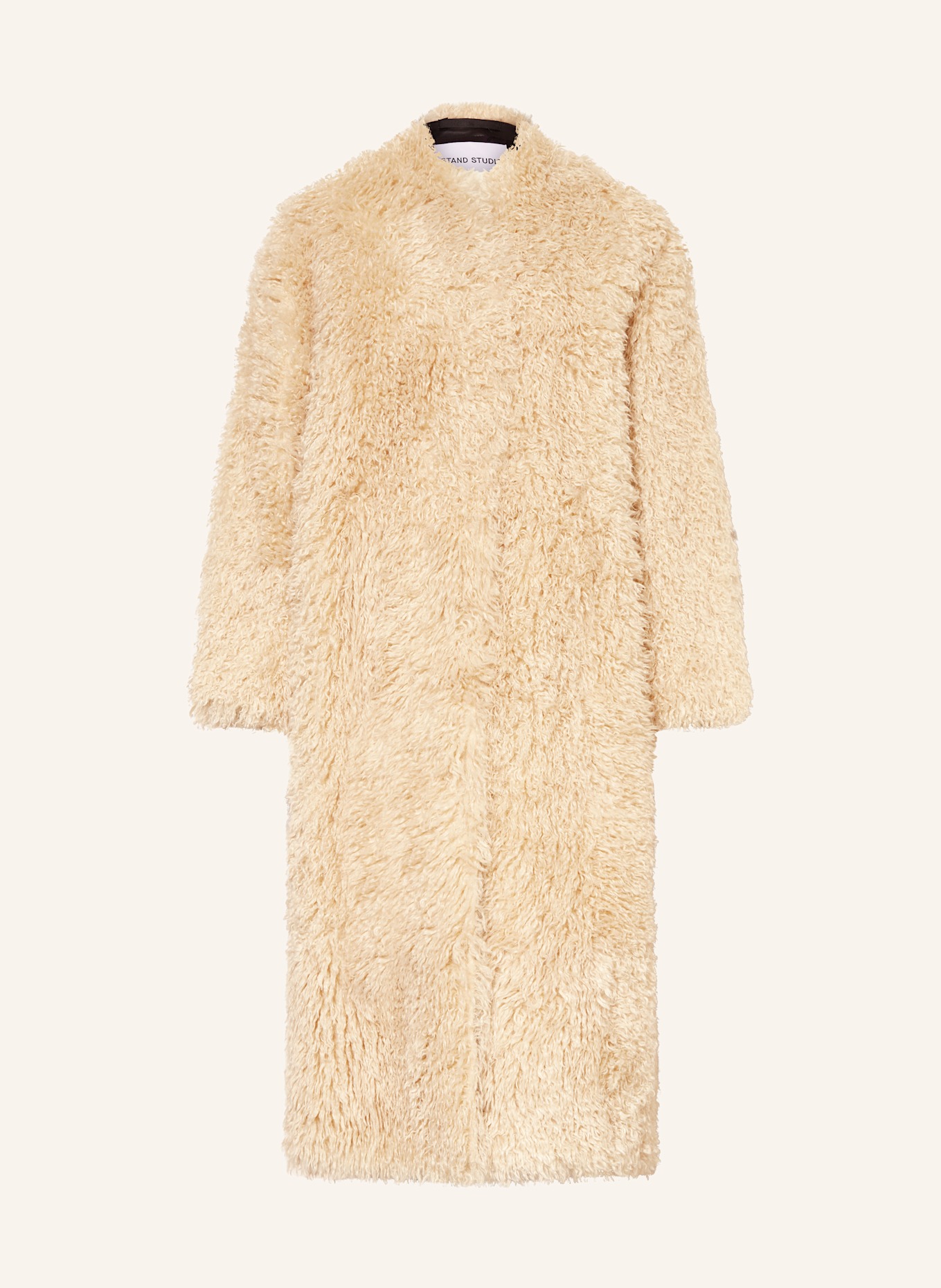 STAND STUDIO Kunstfell-Mantel CAROLINA: CREME