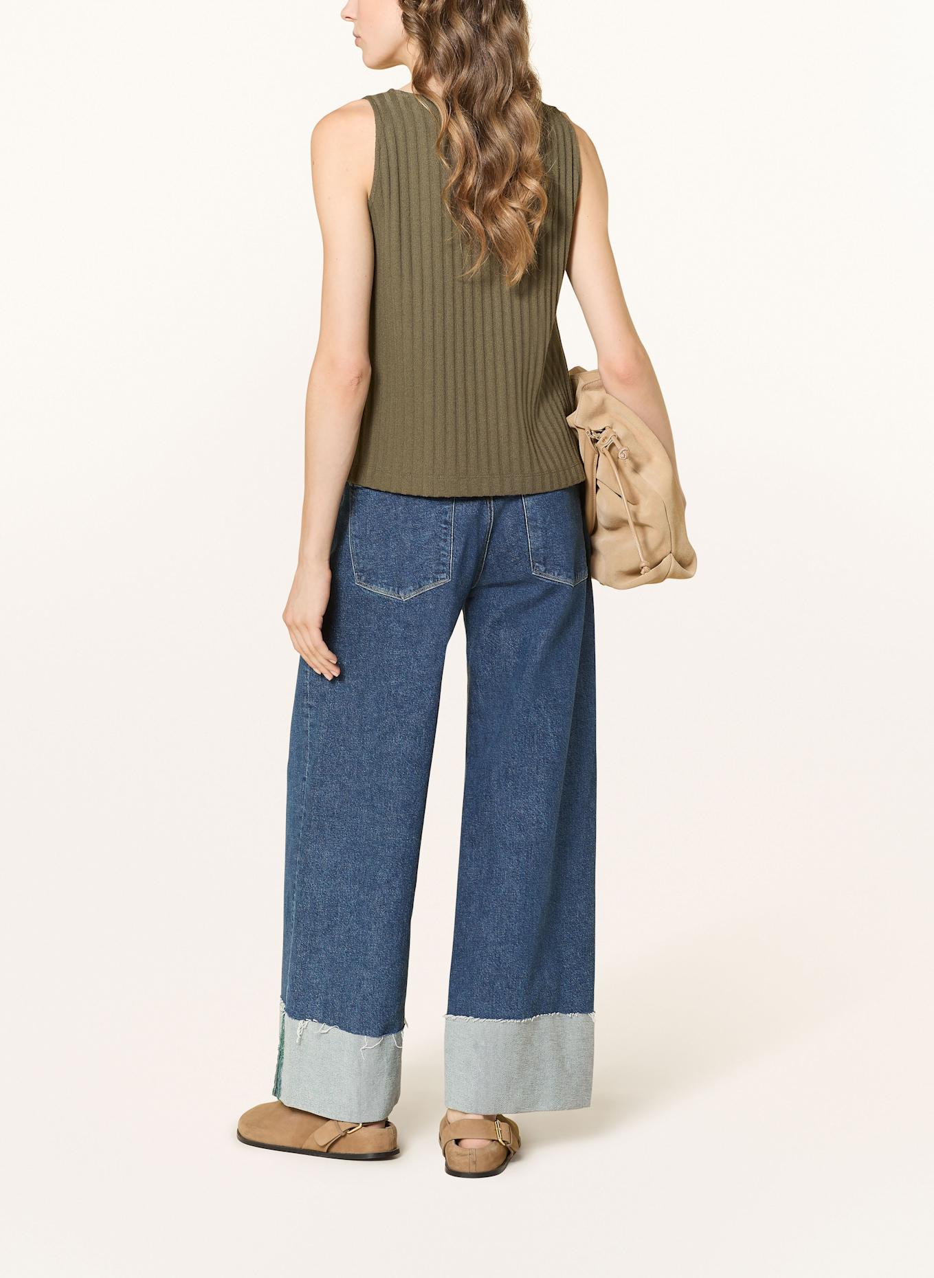 OPUS Knit top IPOMA: OLIVE