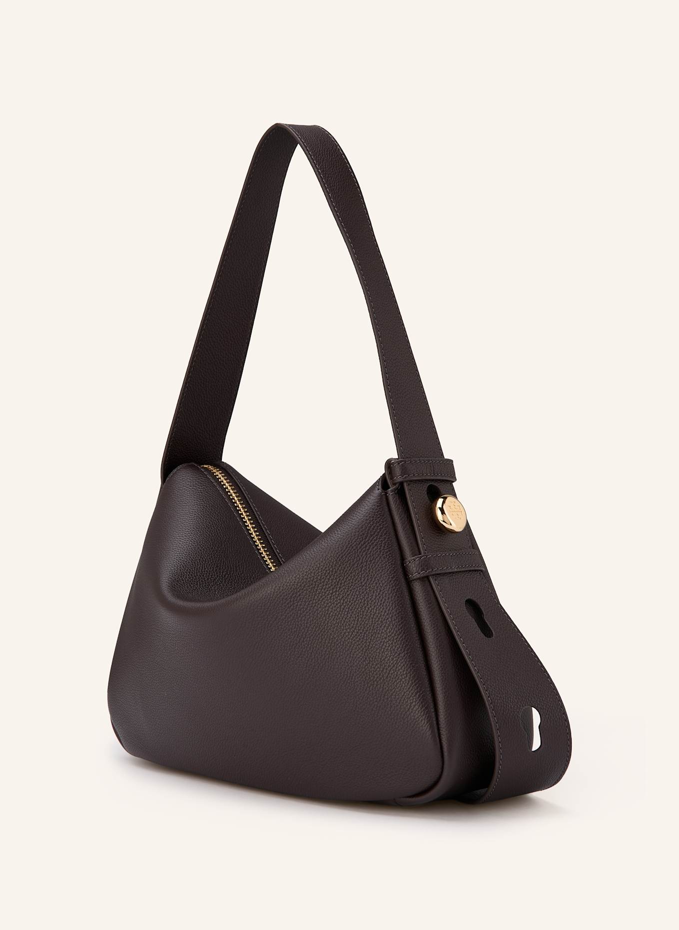 TORY BURCH Torebka ROMY: CIEMNOBRĄZOWY