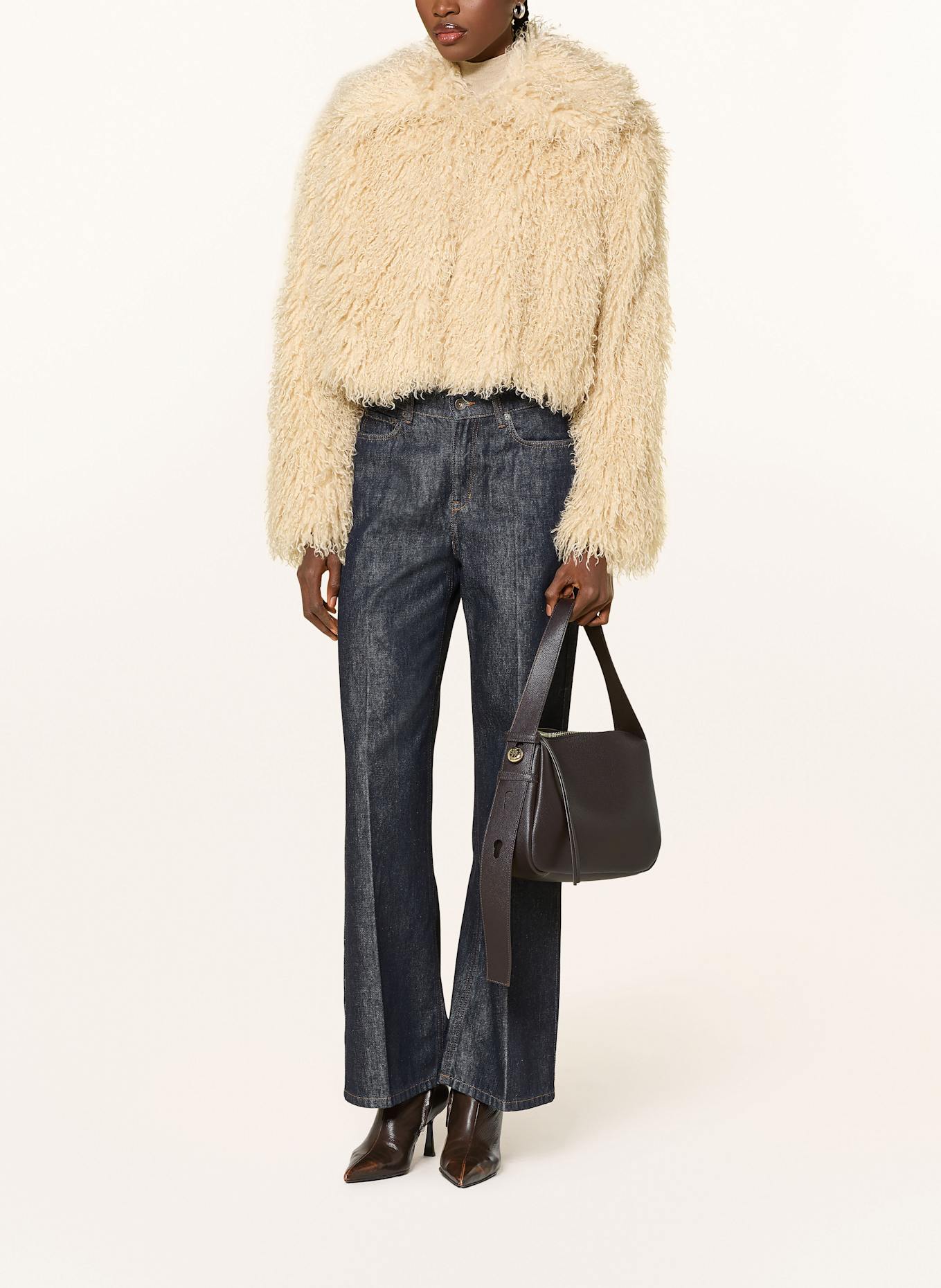 TORY BURCH Torebka ROMY: CIEMNOBRĄZOWY