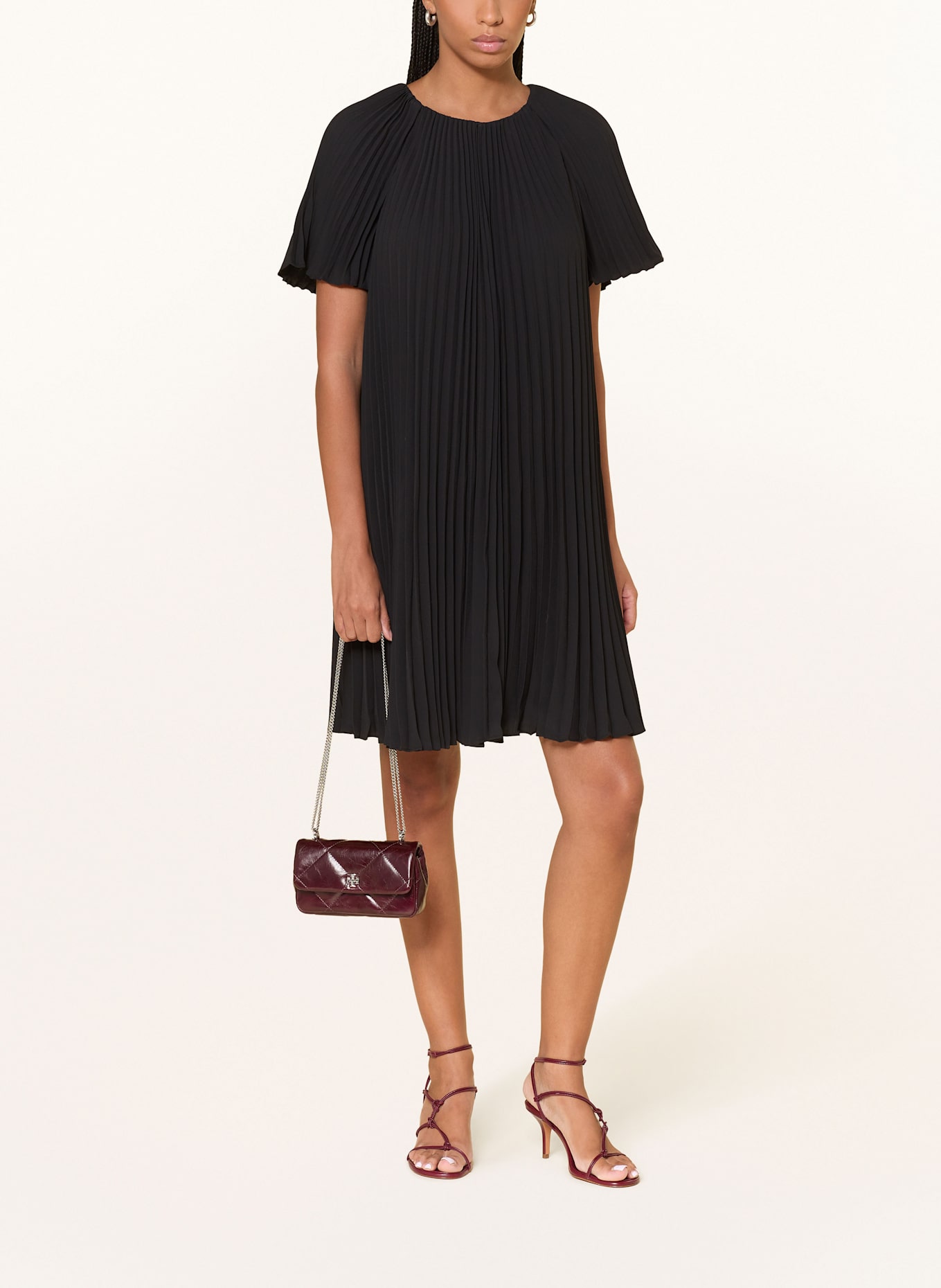 TORY BURCH Sac à bandoulière KIRA: ROUGE FONCÉ